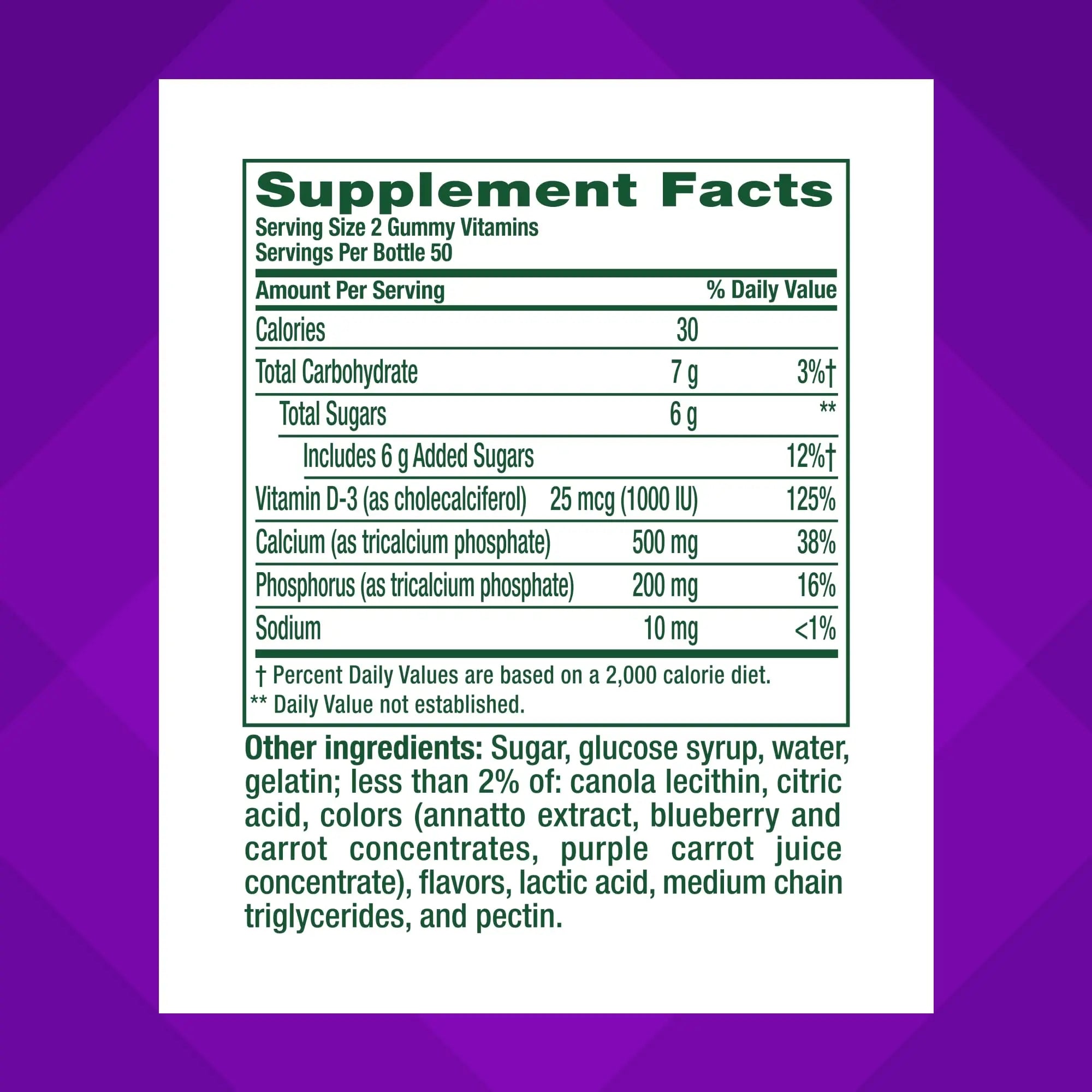 vitafusion Chewable Calcium Gummy Vitamins for Bone and Teeth Support, Calcium Gummies, Fruit and Cream Flavor, 100 Count, 50 Day Supply Vitafusion Au supplements