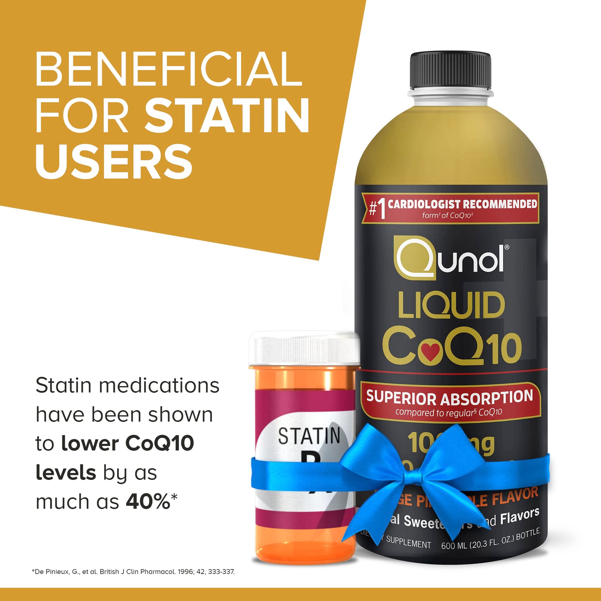 Qunol Liquid CoQ10 100mg, Superior Absorption Natural Supplement Form of Coenzyme Qunol Au supplements