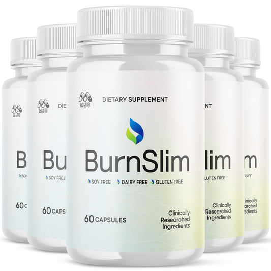 (5 Pack) Burn Slim Capsules, Official Burnslim Pills with All Natural Ingredients, Advanced Burn Slim Health and Wellness Supplement Supporting Active Lifestyle for Women and Men (300 Capsules) MJOAu supplements