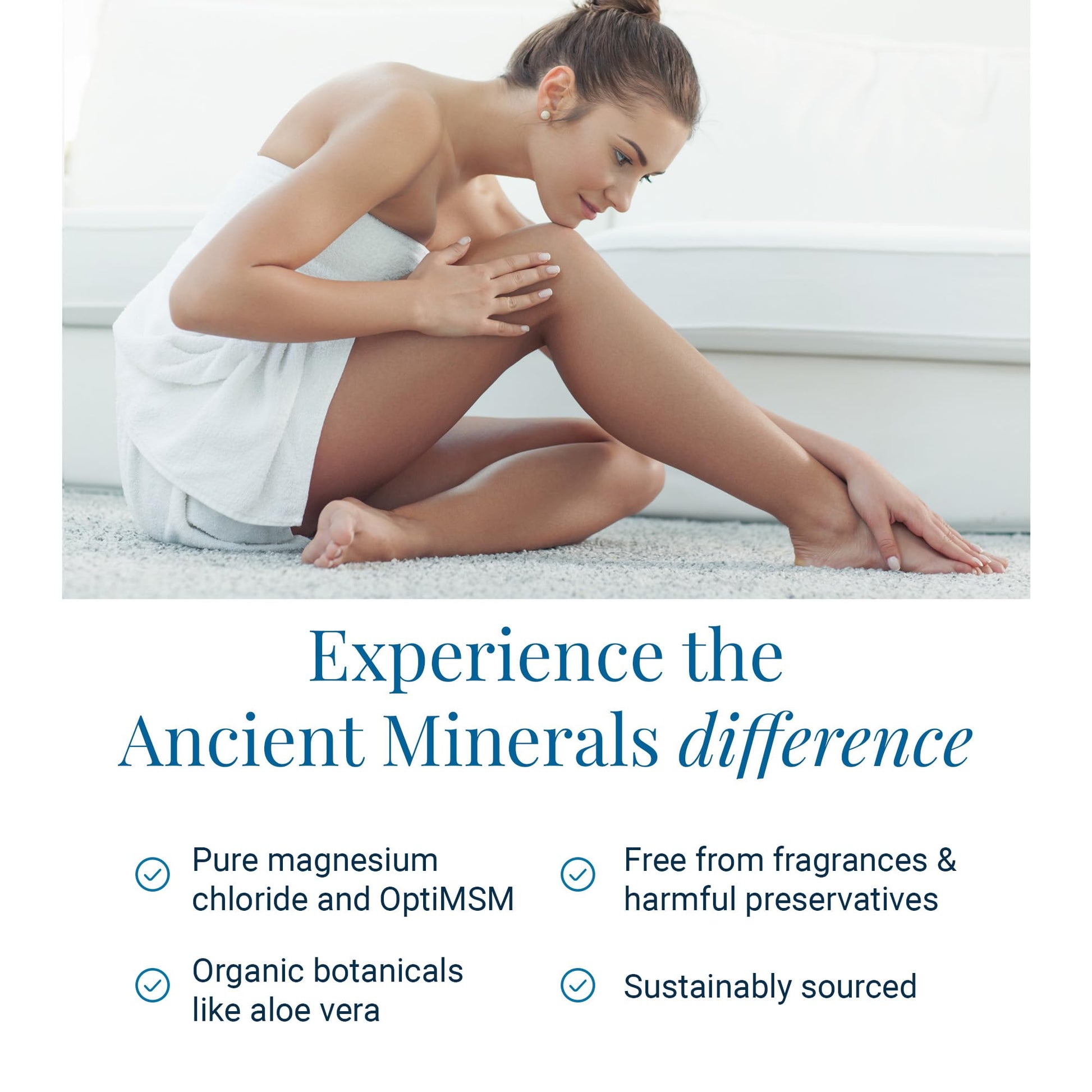 Ancient Minerals Magnesium Gel Ultra with OptiMSM and Aloe Vera - Topical Magnesium Gel Formula with MSM Best Used for Massage and Topical Application (8oz) Aus Healthcare Au supplements