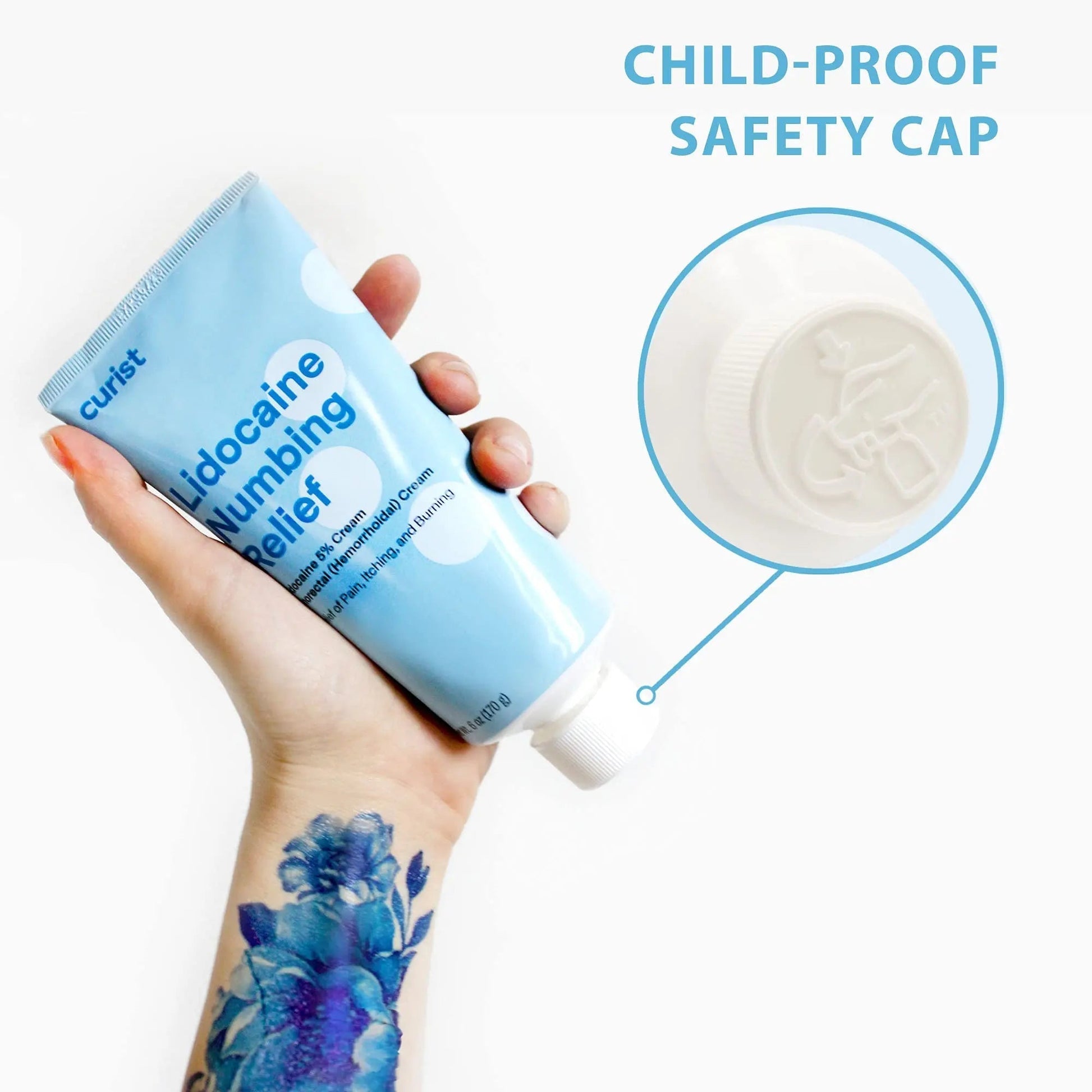 Curist 5% Lidocaine Numbing Cream - 6 oz (170 g) XL Tube - Soothing Numbing Cream for Temporary Discomfort, Itching, and Burning from Hemorrhoids Lidocaine 5% (1 Pack - 6 oz Tube) Curist Au supplements