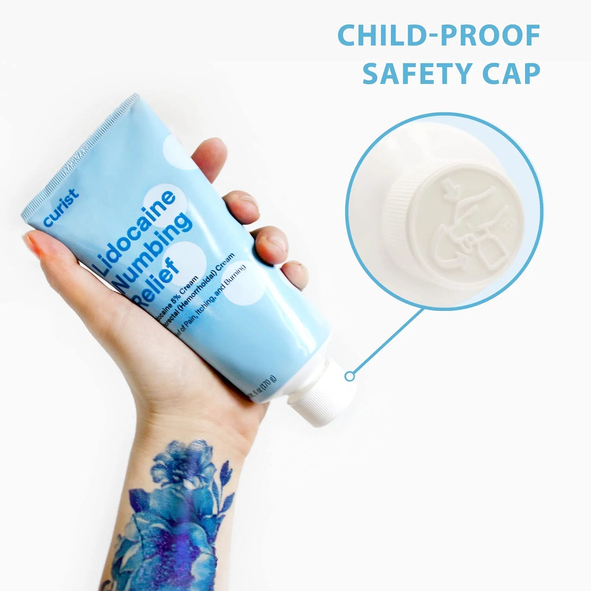 Curist 5% Lidocaine Numbing Cream - 6 oz (170 g) XL Tube - Soothing Numbing Cream for Temporary Discomfort, Itching, and Burning from Hemorrhoids Lidocaine 5% (1 Pack - 6 oz Tube) Curist Au supplements