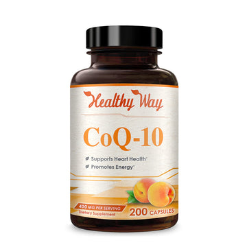 Healthy Way CoQ10 400mg 200 Capsules Non-GMO HealthyWayRx Au supplements