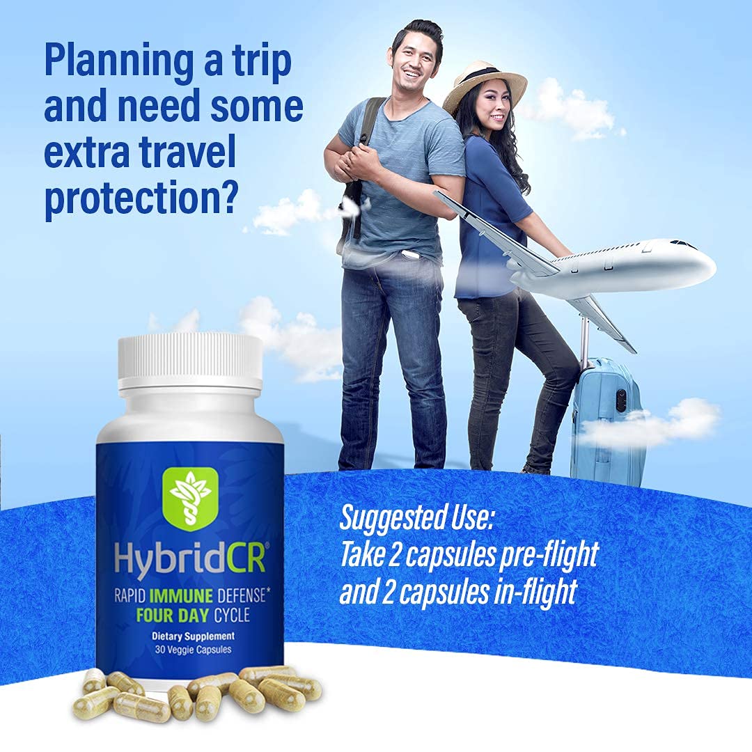 HybridCR Rapid Immunity Supplement | Zinc, Echinacea, Andrographis, Ginseng, Selenium, Gluten-Free & Non-GMO | 5-in-1 Immune Support Supplement | Pharmacist Formulated 1 Month Supply (30 Veggie Caps) Hybrid Remedies Au supplements