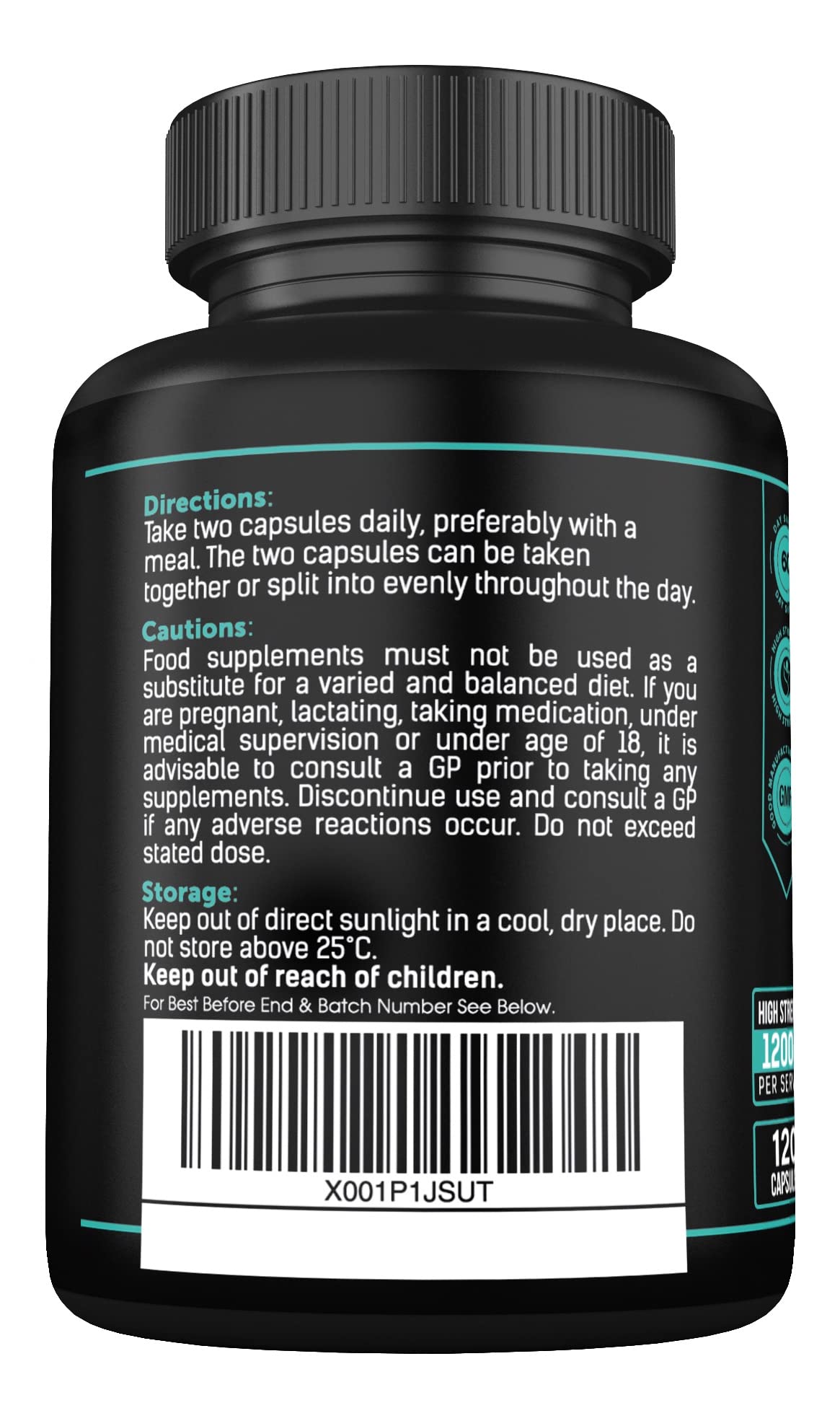 Magnesium Glycinate Supplements & Vitamin B6 - 120 High Strength Capsules SS Sport Supplies Au supplements