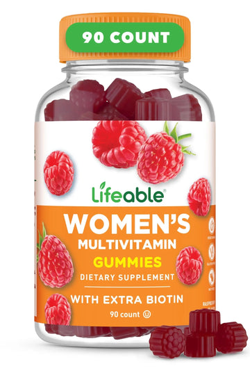 Lifeable Womens Multivitamin Gummy | with Vitamin A, C, D, E, Niacin, B6, Folate, B12, Biotin, Pantothenic Acid, Iodine, Zinc | Lifeable Au supplements
