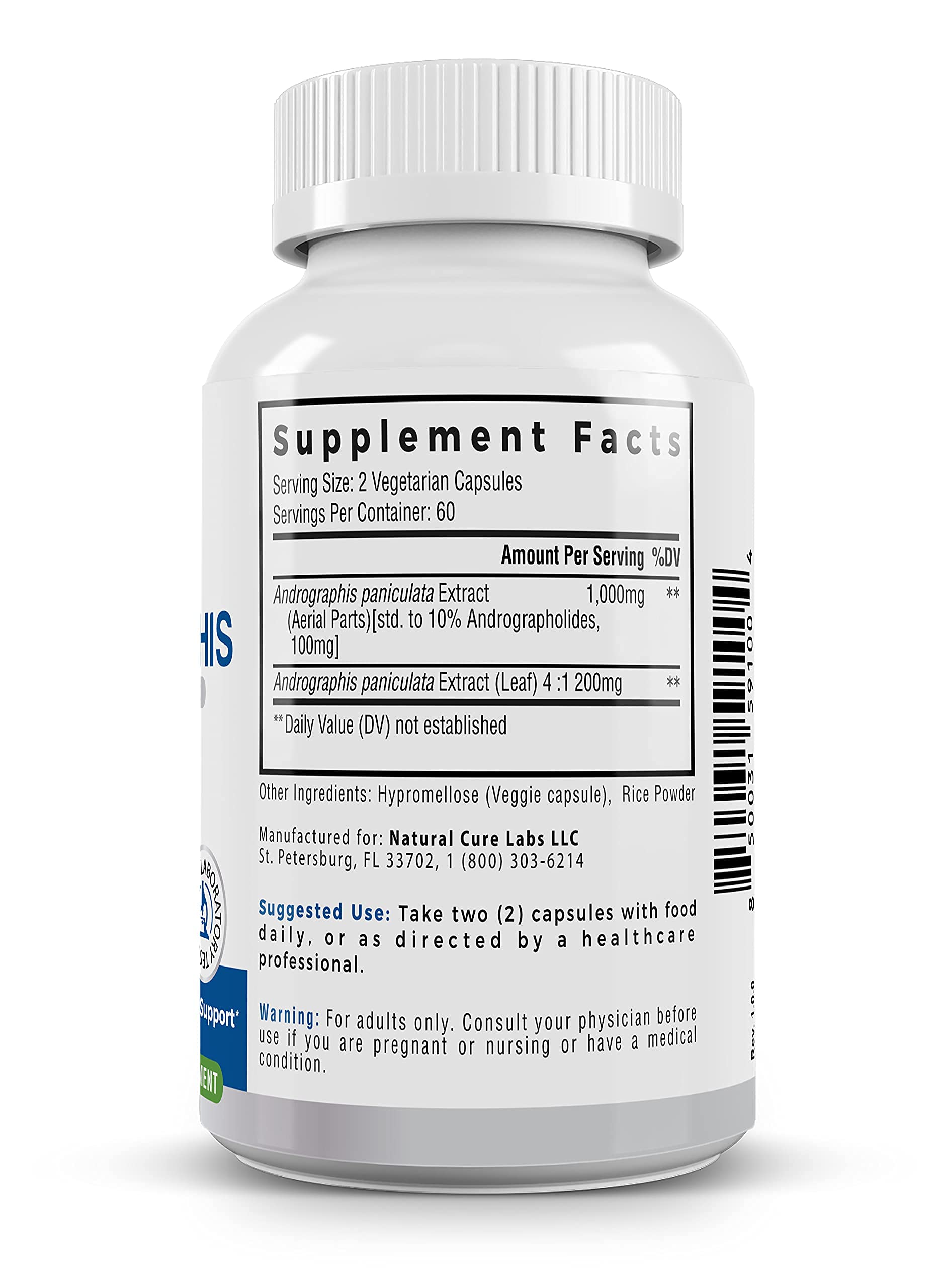 Palmara Health Premium Andrographis Paniculata Extract 1,200mg with 100mg Andrographolides Vegan Capsules for Immune & Digestive Support, Non-GMO, Gluten Free, Herbal Dietary Supplement Palmara Health Au supplements