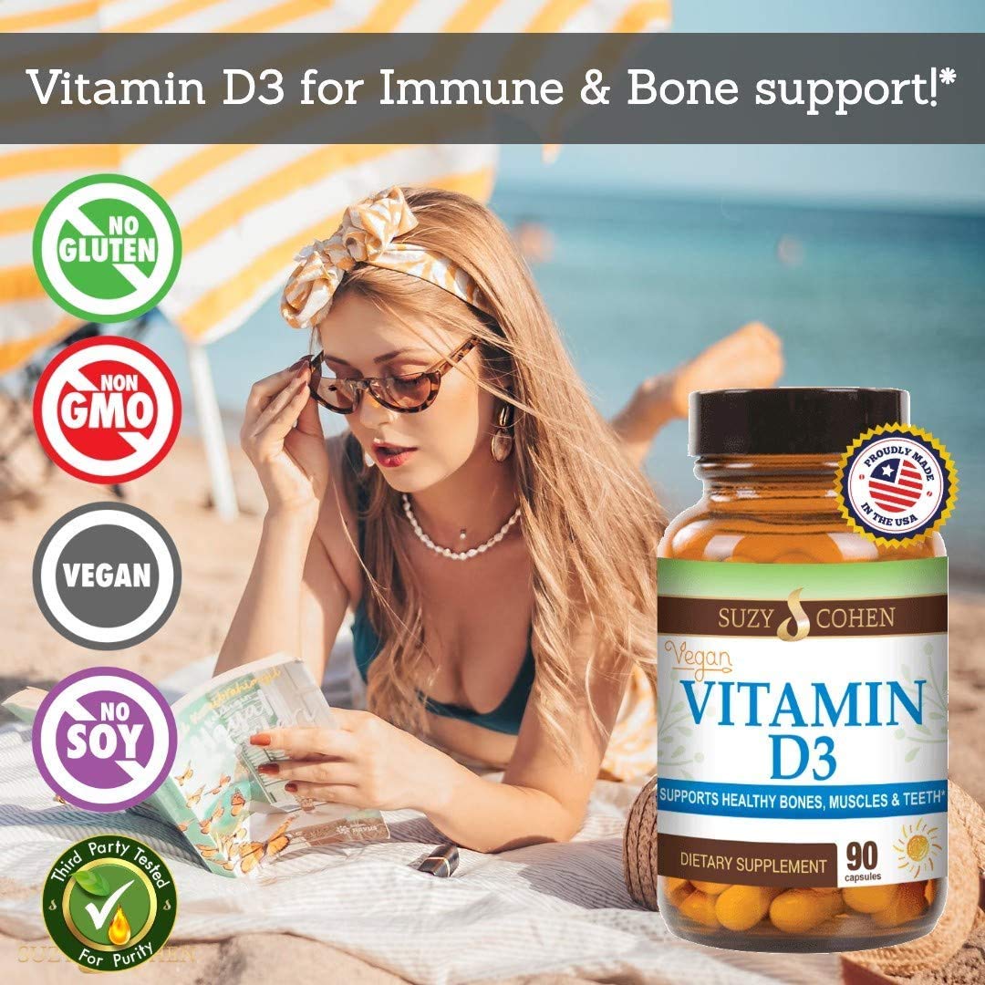 Script Essentials Vegan Vitamin D3 5,000 IU for Healthy Muscle Function, Bone Health, and Immune Support - Non-GMO, Gluten Free and Kosher Certified - 90 Servings Script Essentials Au supplements