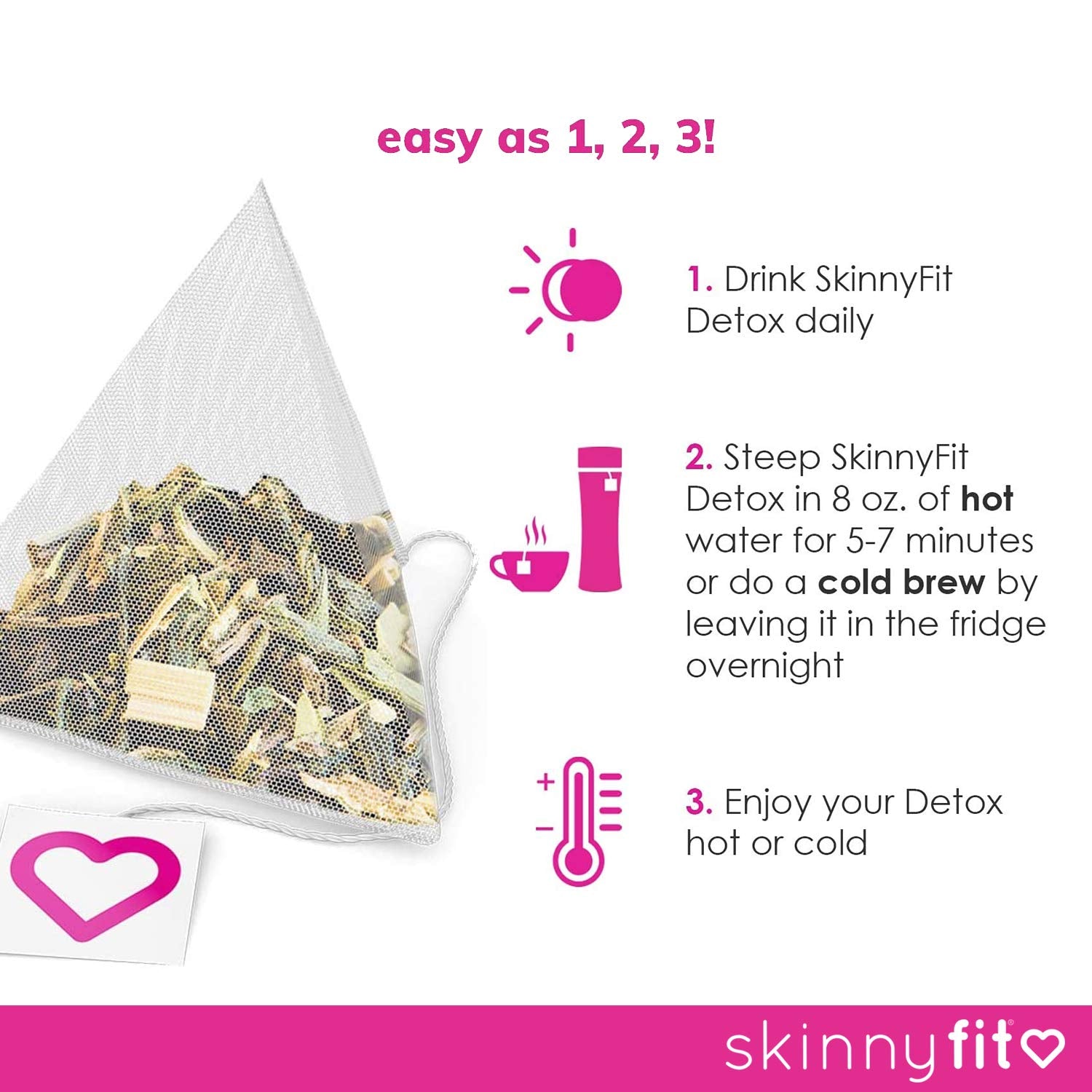 SkinnyFit Detox Tea: All-Natural, Laxative-Free, Supports A Healthy Weight SkinnyFit Au supplements