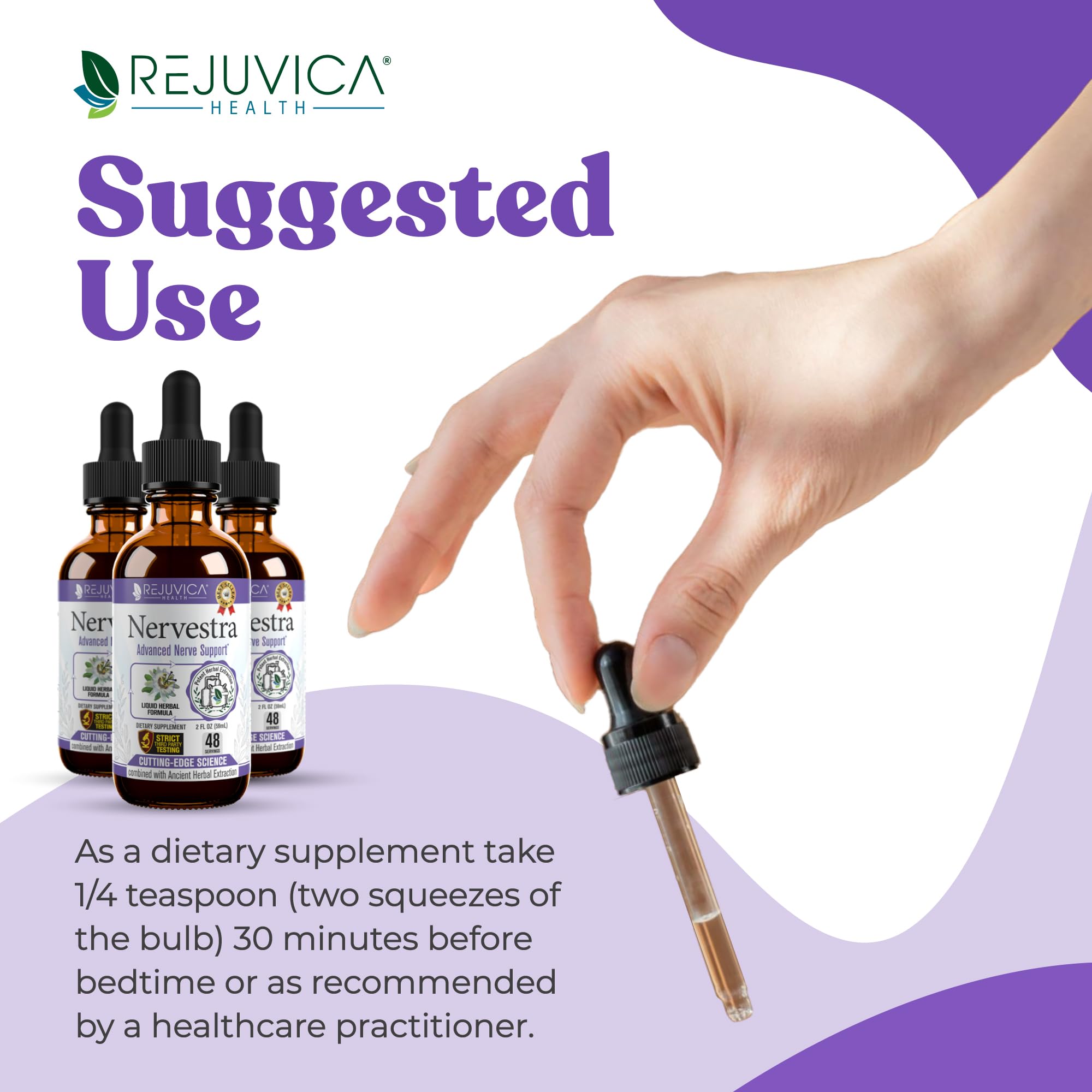 Nervestra - Nerve Health, with Alpha Lipoic Acid, to Bolster Nerve Health and Support Healthy Nerve Function - Alpha Lipoic Acid, Vitamin B6, White Willow Bark Turmeric Passionflower & More! Rejuvica Health Au supplements