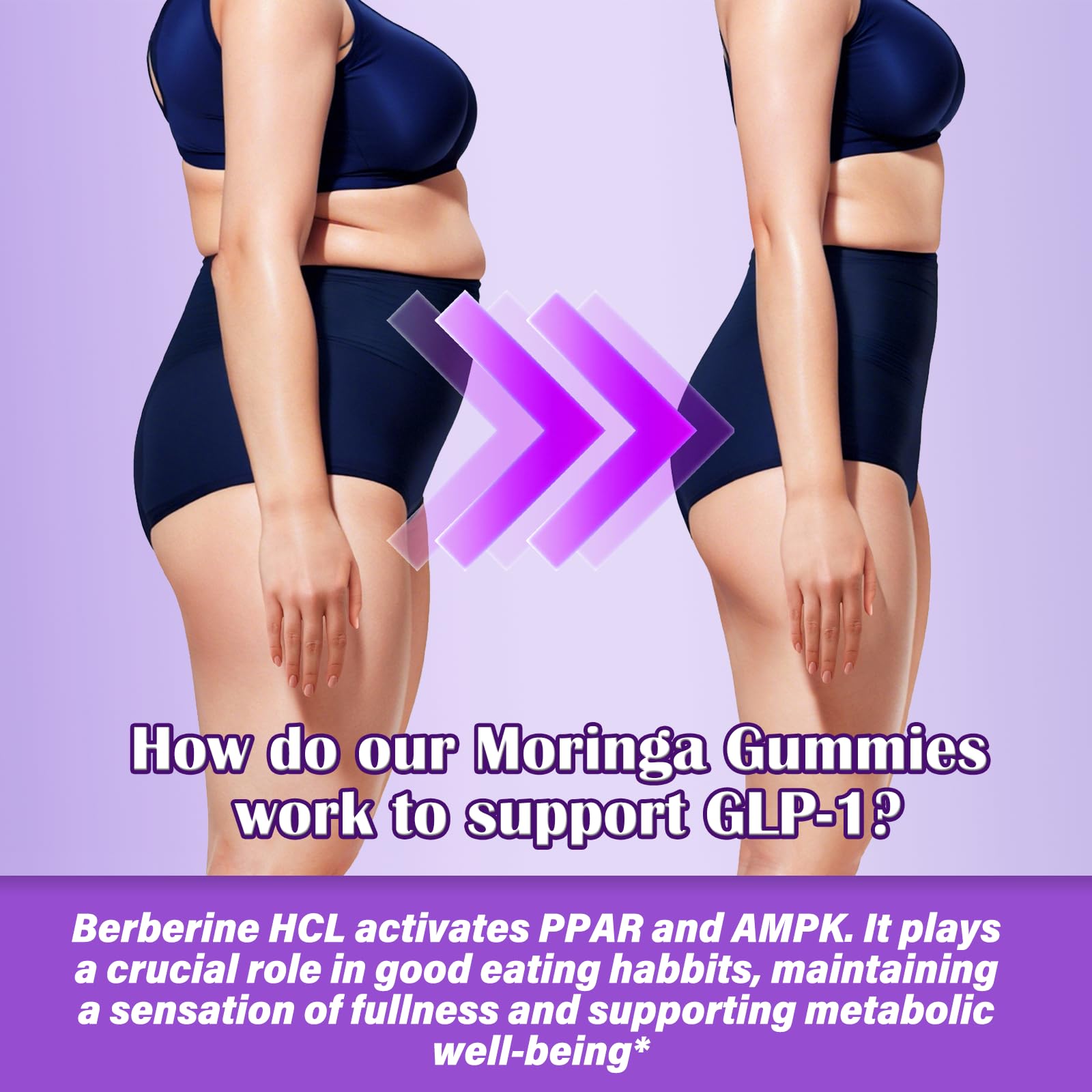 AuraraNeNourish Organic Moringa Oleifera Gummies for Women & Men, 8-in-1 Superfood Blend w. Berberine HCl & Moringa Leaf Extract for GLP-1 Support & Energy Immune Joint & Gut Health Sugar-Free AuraraNeNourish Au supplements