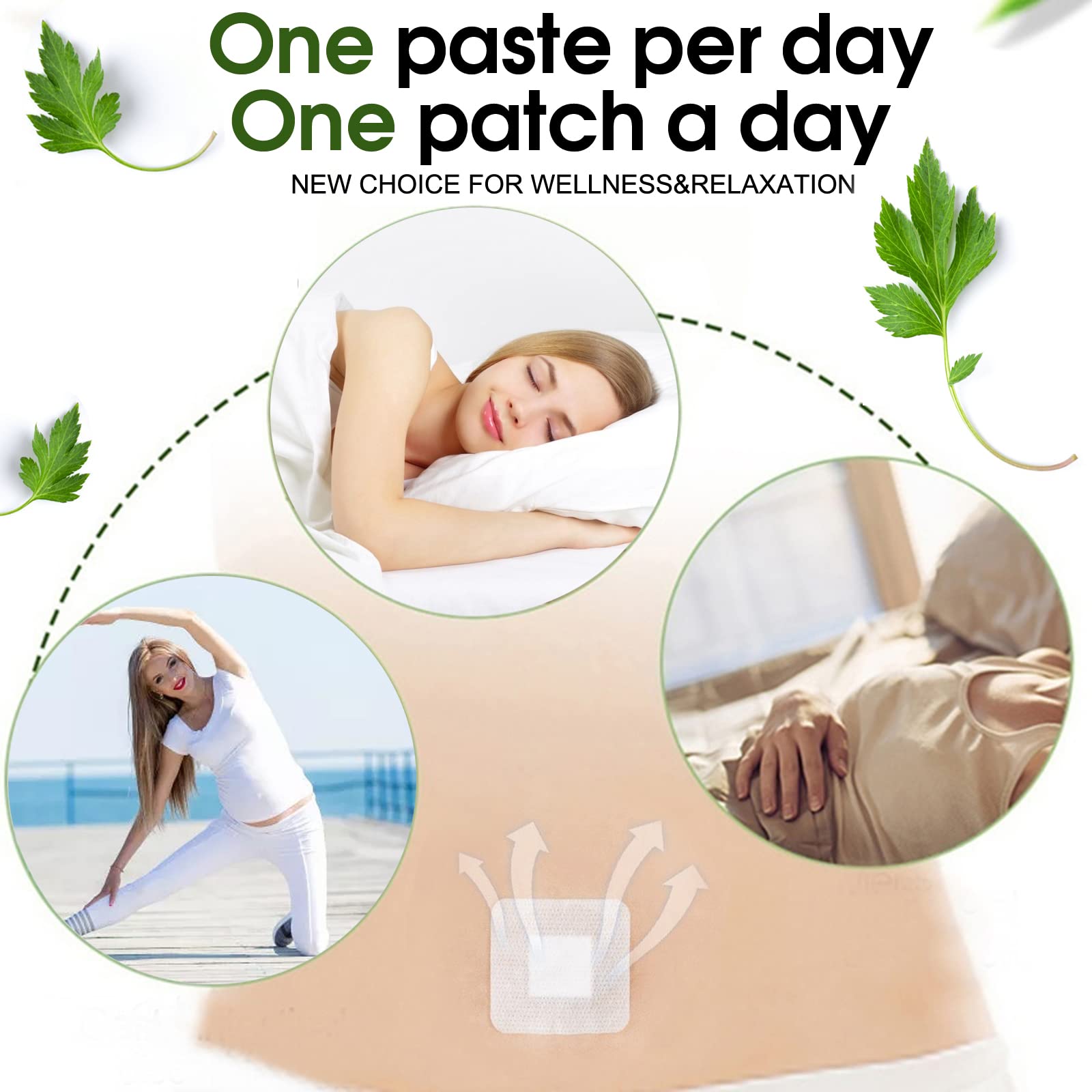 Bubchen Mugwort Belly Patch,30Pcs Natural Wormwood Essence and 30Pcs Belly Sticker BURWSEKK Au supplements
