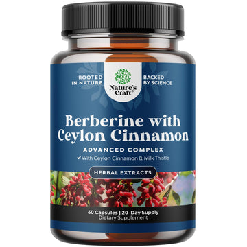 Balancing Berberine Plus 1200mg Per Serving Complex - Antioxidant Berberine with Ceylon Natures Craft Au supplements