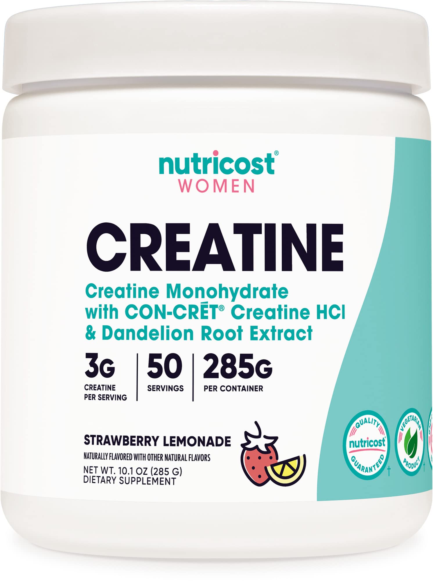 Nutricost Creatine Monohydrate Powder for Women, Micronized, Strawberry Lemonade Nutricost Au supplements