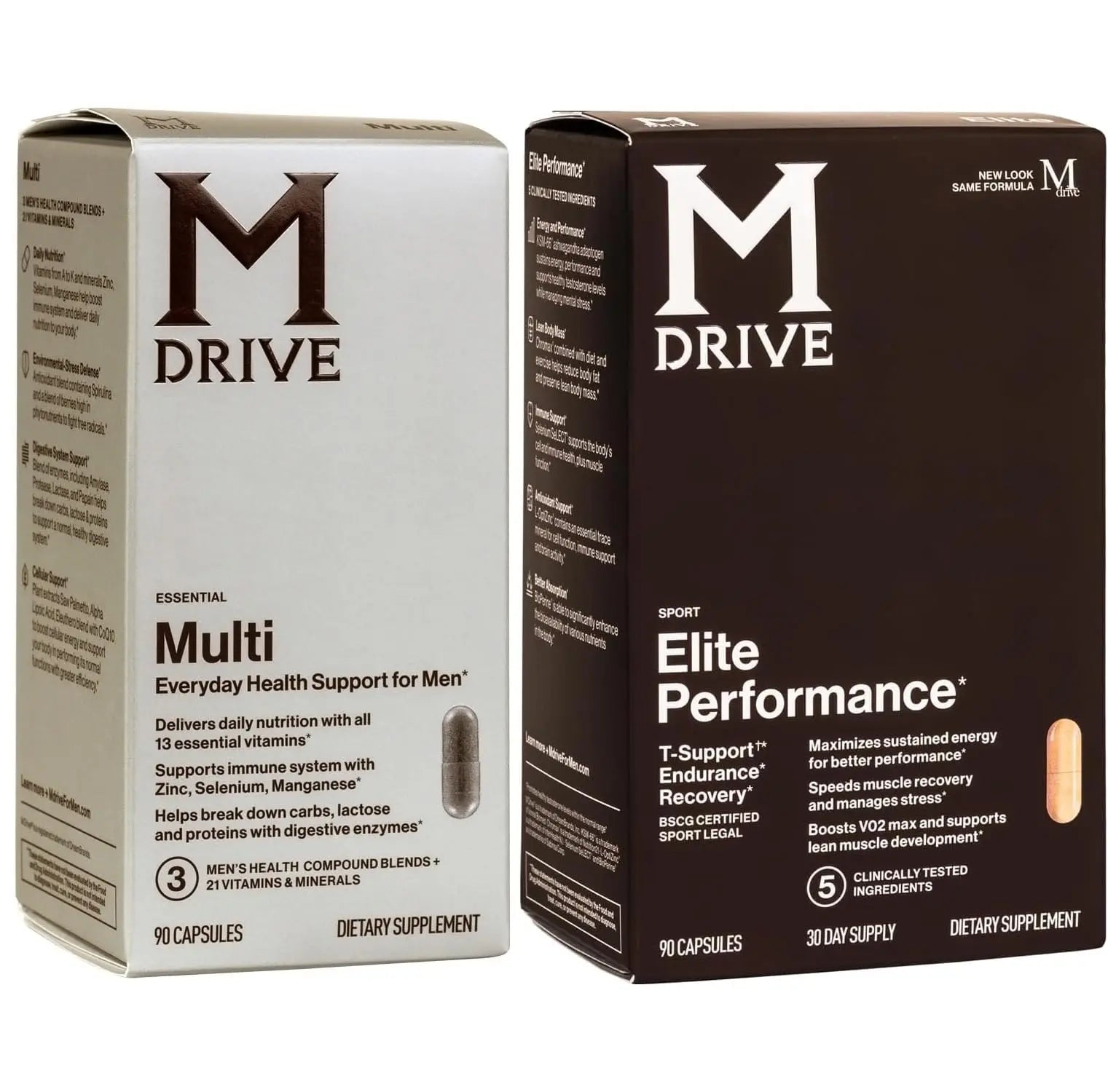 Mdrive Elite Multi - Natural Energy, Strength, Stress Relief, Lean Muscle, Immune Health Support from Zinc, Selenium, Manganese & Vitamin D, Enzymes for Digestive Support Mdrive Au supplements