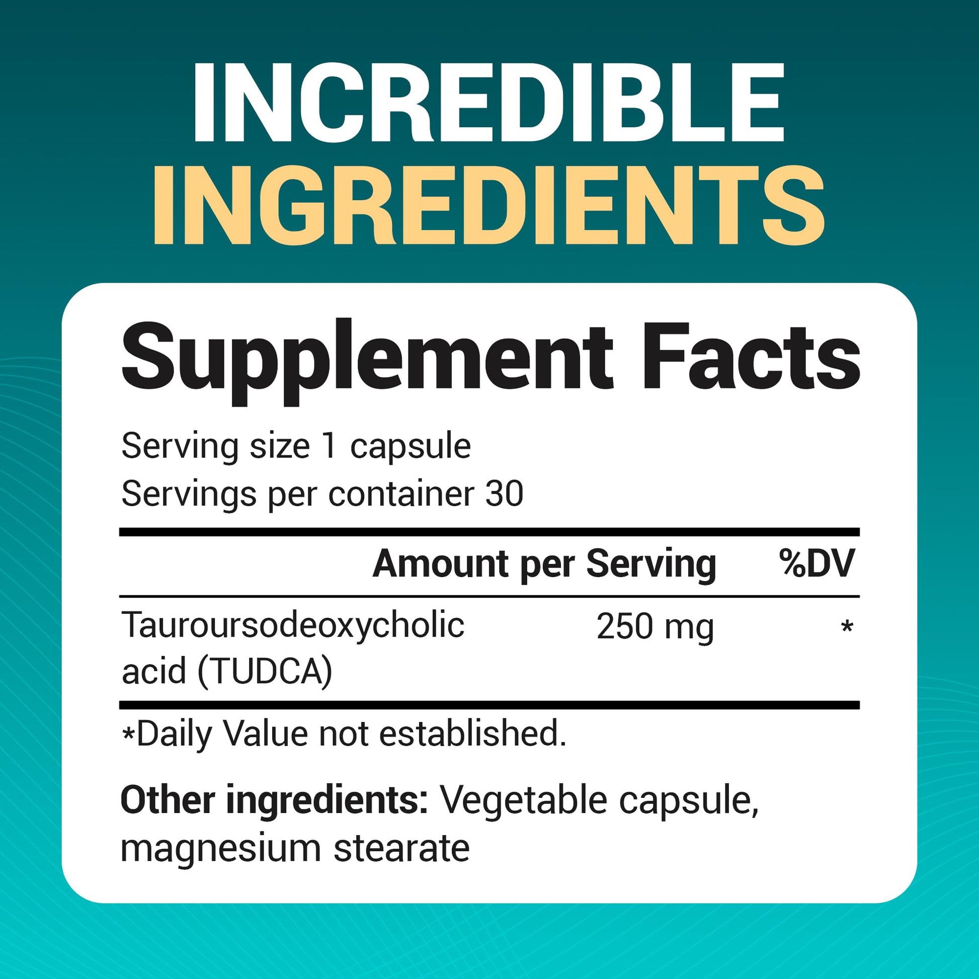 Dr. Berg TUDCA Supplement (Tauroursodeoxycholic Acid) - Powerful Formula for Liver Health, Bile Flow, Gallbladder Support, and Digestive Health* - 30 Capsules Dr. Berg Nutritionals Au supplements