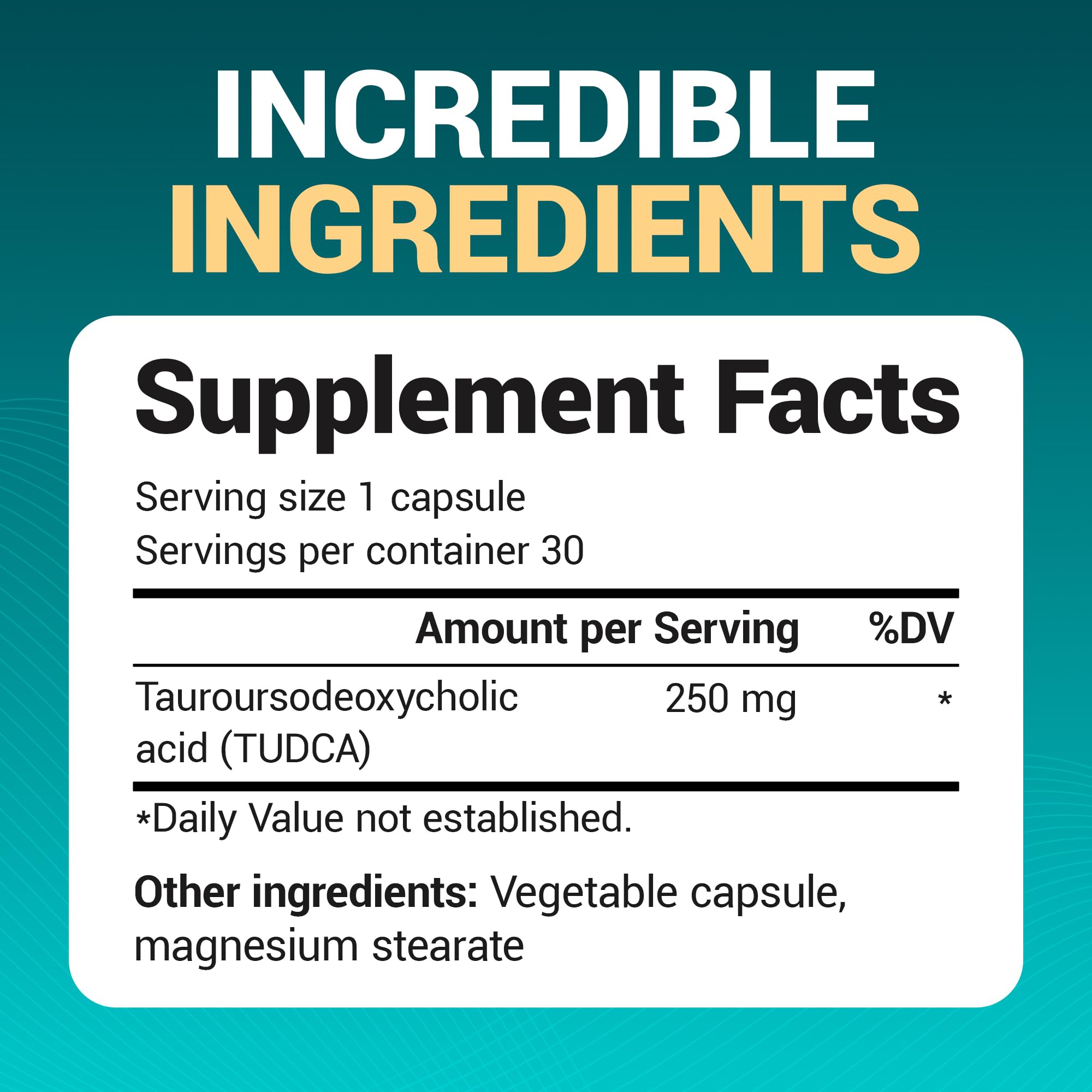 Dr. Berg TUDCA Supplement (Tauroursodeoxycholic Acid) - Powerful Formula for Liver Health, Bile Flow, Gallbladder Support, and Digestive Health* - 30 Capsules Dr. Berg Nutritionals Au supplements