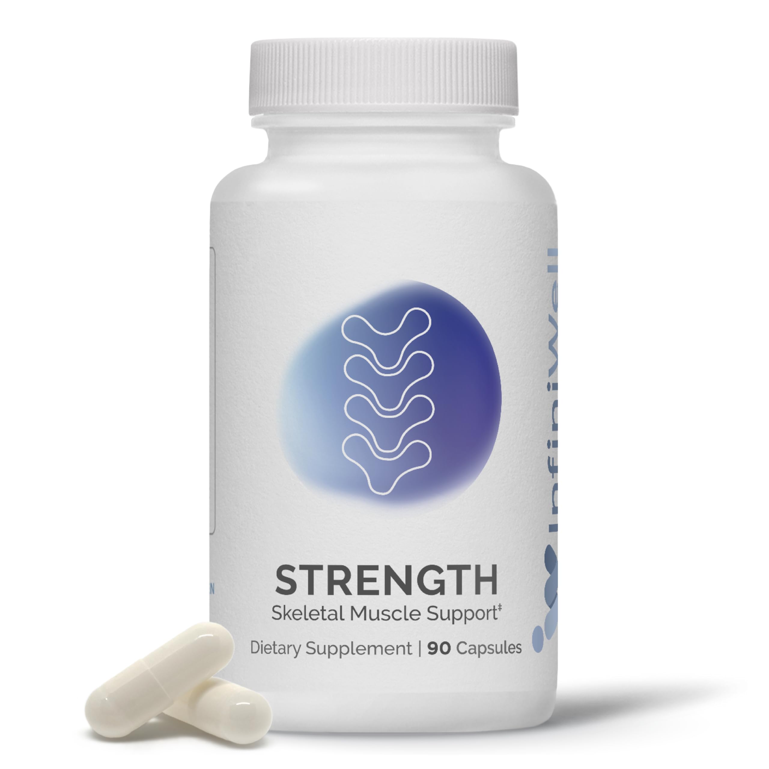 InfiniWell Strength - Muscle Recovery Supplements for Healthy Aging - HMB Supplement for Stamina, Endurance, Strength Gains & Mobility - Nourish Healthy Muscle Mass & Tissue Quality (90 Capsules) InfiniWell Au supplements