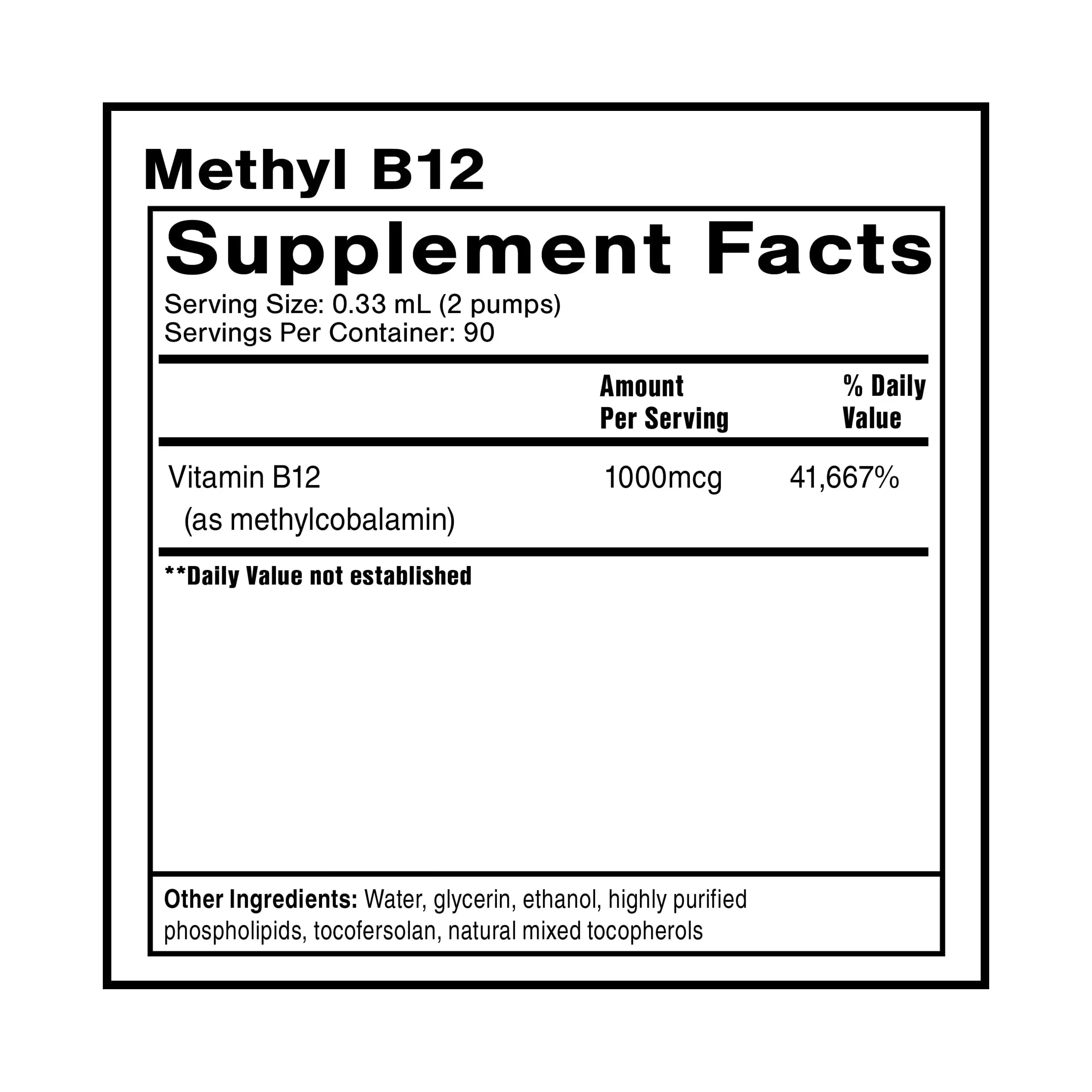 Quicksilver Scientific Methyl B12-1000mcg Vitamin B12 as Methylcobalamin - with Nano Technology for Superior Absorption - Supportive Energy Supplement (30ml / 90 Servings) Quicksilver Scientific Au supplements
