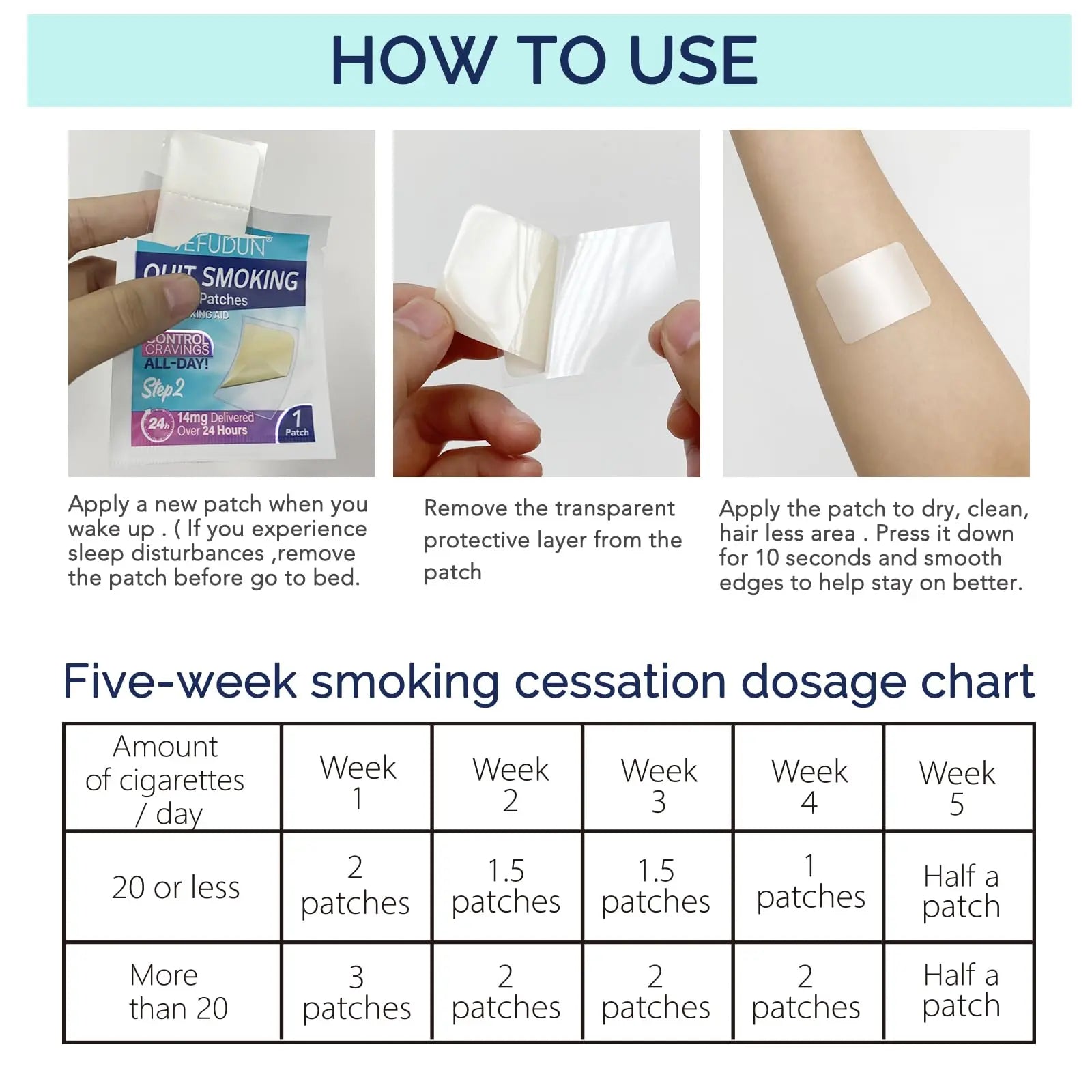 Step 2 Quit Smoking Patches, 14mg Stop Smoking Aids Patches, 30 Count Quit Smoking Stickers that Work with 2 Weeks, Helping Quit Patch, Easy & Effective Anti-Stickers NenMaoKeNu Au supplements