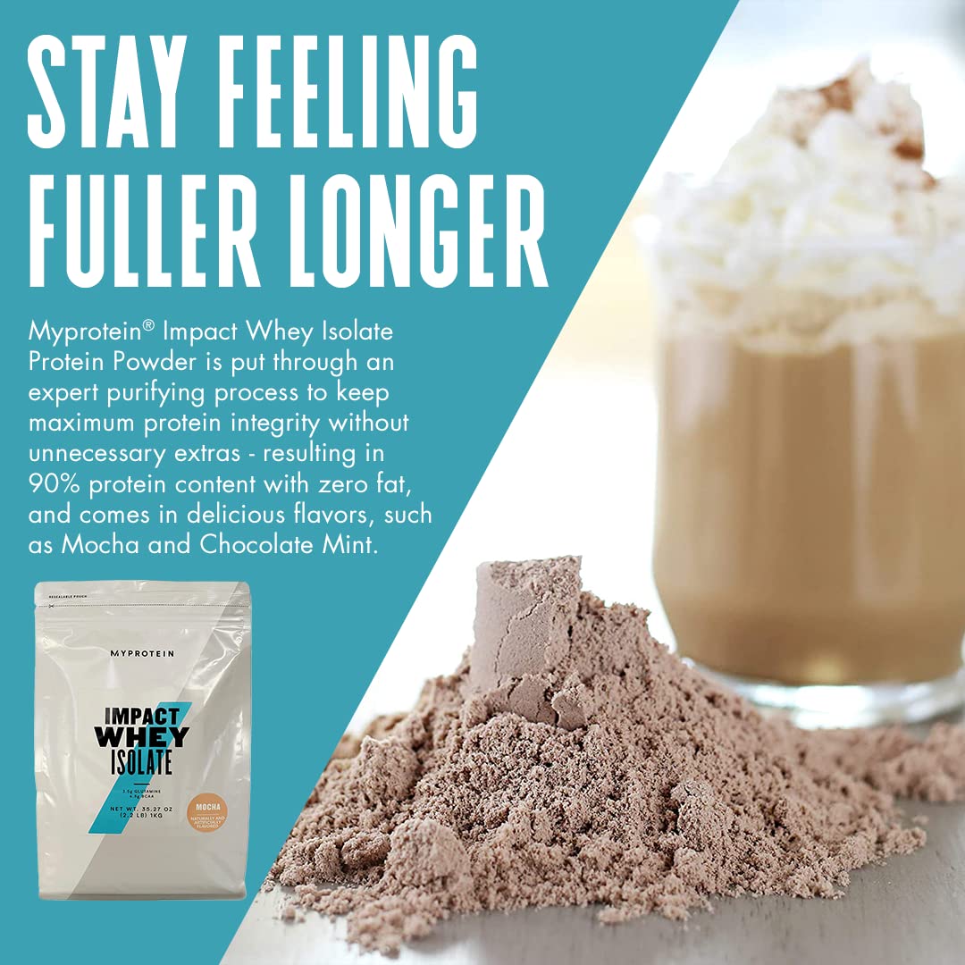 Myprotein Impact Whey Isolate - Mocha, 2.2 Lbs (40 Servings) Myprotein Au supplements