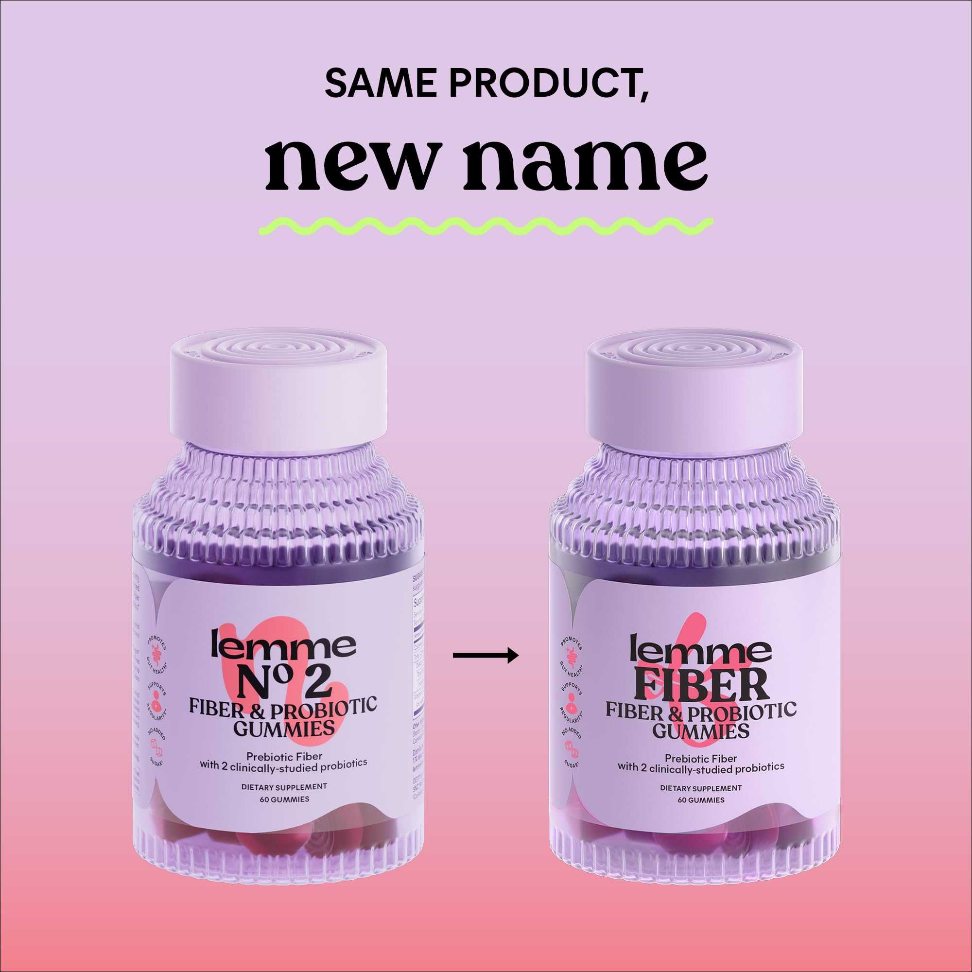Lemme Fiber & Probiotic Gummies for Adults, Promotes Regularity & Digestive Health, No Sugar Added Strawberry Flavor, 4g Prebiotic Fiber & Clinically Studied Probiotic Strains, (60 Count) Lemme Au supplements
