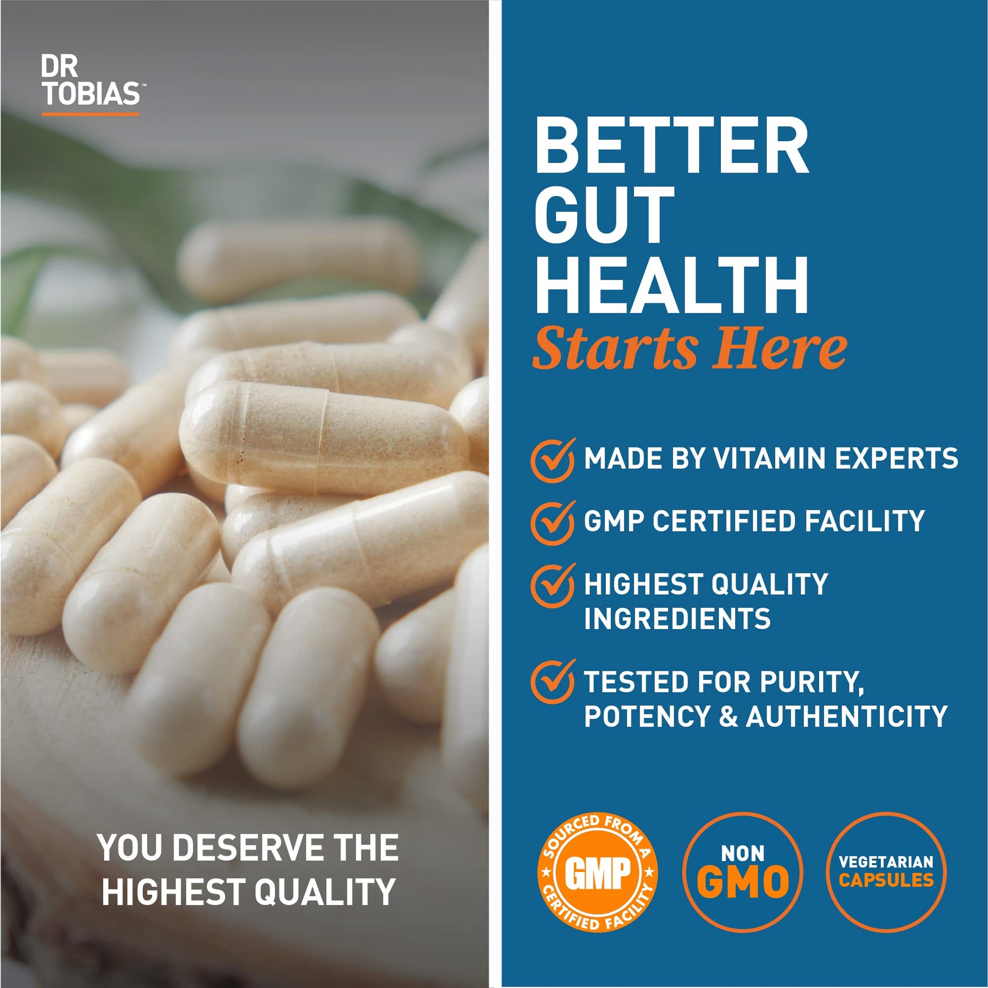 Dr. Tobias Deep Immune Probiotics & Prebiotics, 4.4 Billion CFU Probiotics for Women Dr. Tobias Au supplements