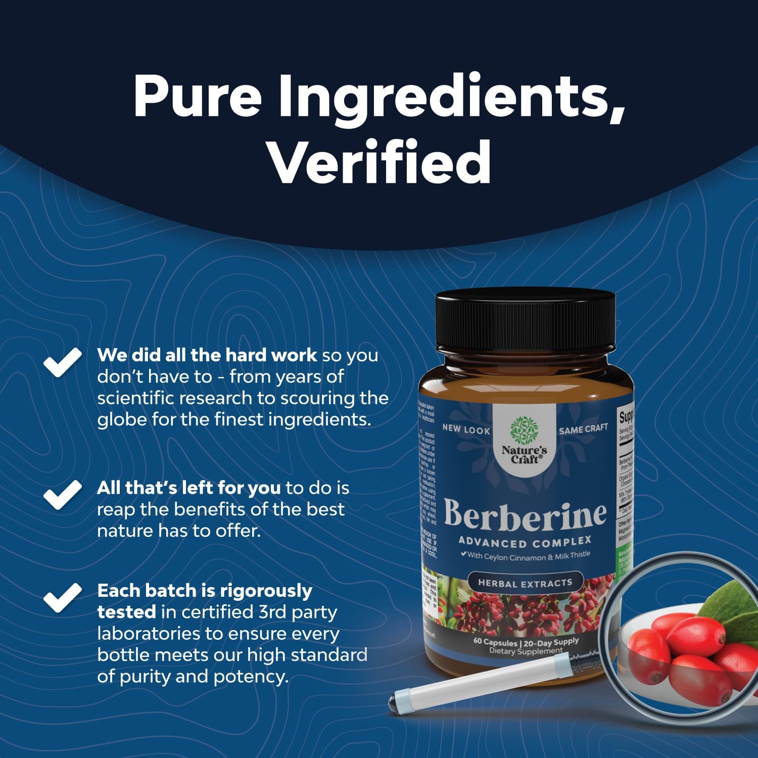 Balancing Berberine Plus 1200mg Per Serving Complex - Antioxidant Berberine with Ceylon Natures Craft Au supplements