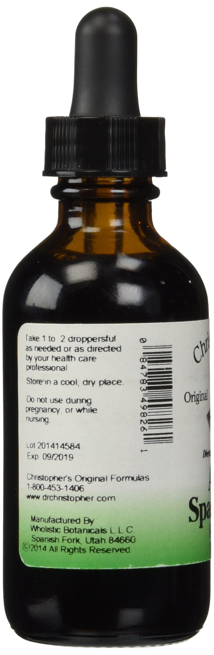 Christopher’s Original Formulas Anti-Spasmodic Formula | 2 oz Liquid Herbal Supplement | Synergistic Blend for Nervous System Support | Skullcap, Valerian & Cayenne Christopher's Original Formulas Au supplements