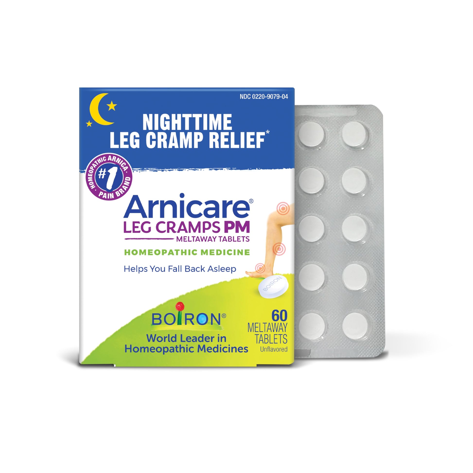 Boiron Arnicare Leg Cramps PM for Nighttime Relief from Cramping and Stiffness in Feet or Calves - 60 Tablets Boiron Au supplements