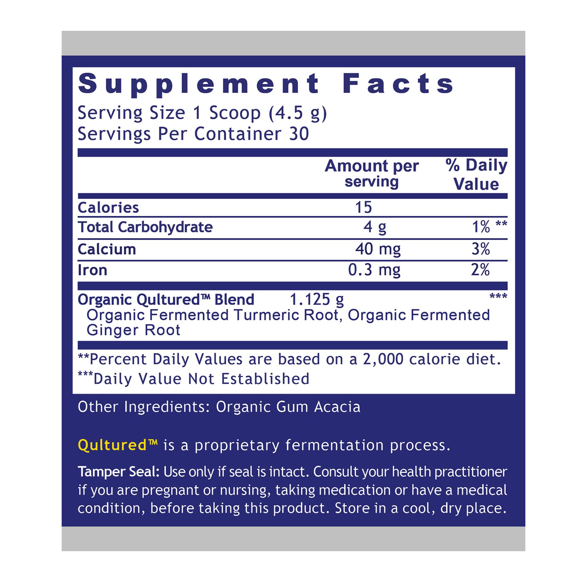 Premier Research Labs Premier Fermented Turmeric/Ginger Root - Probiotic Fermented Turmeric & Ginger Powder Supplement, Active Curcuminoids, Herbal Supplement - 4.7 Oz Premier Research Labs Au supplements