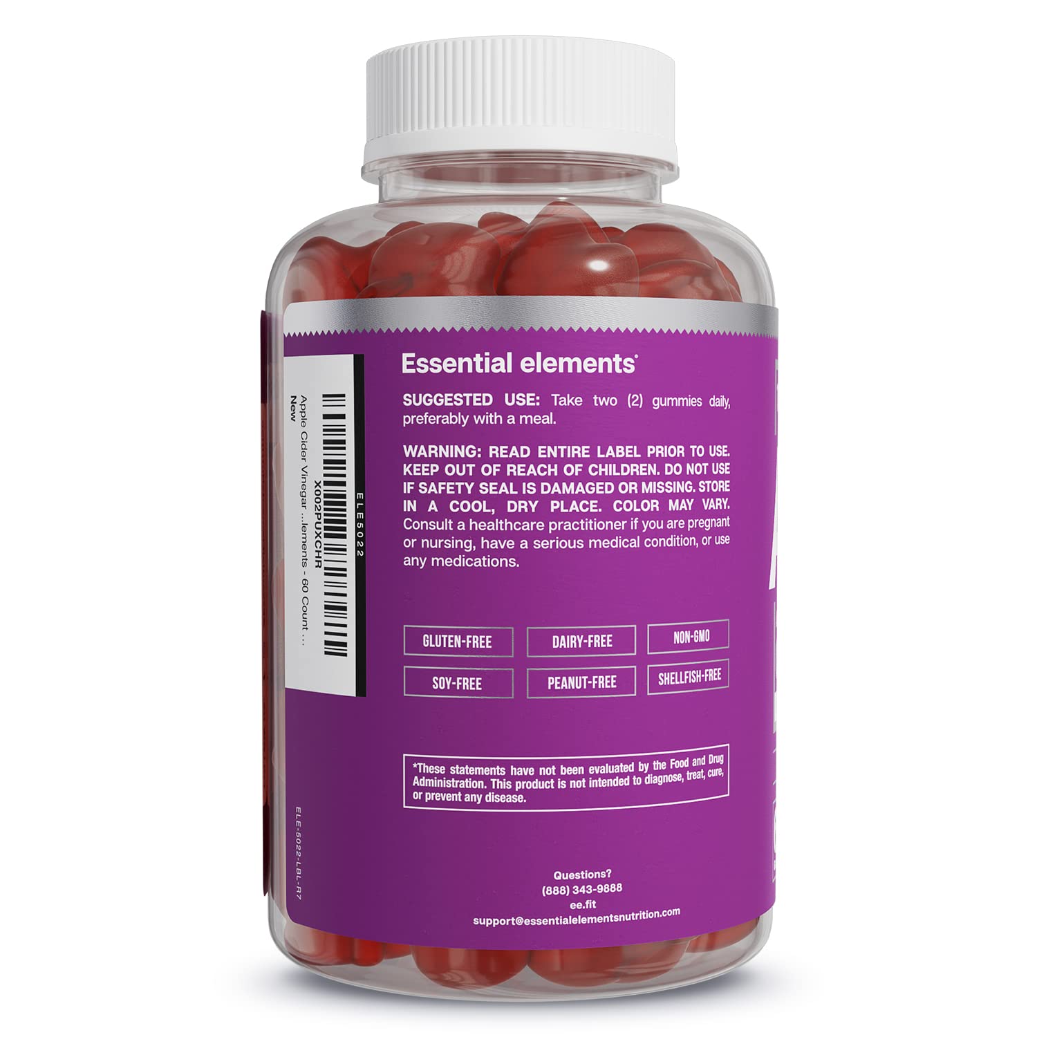 Essential Elements Apple Cider Vinegar Gummies from The Mother - Naturally-Sourced Essential Elements Au supplements