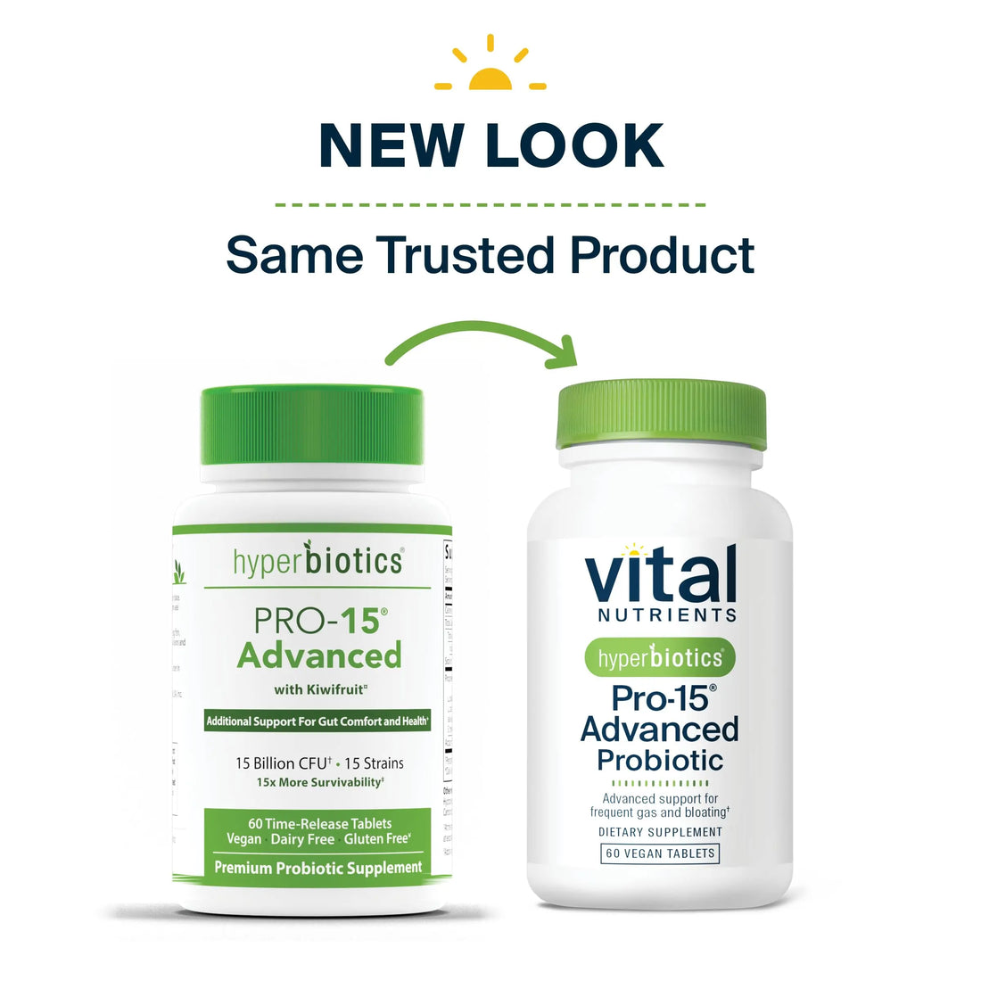 Hyperbiotics Vital Nutrients Pro-15 Advanced Probiotics for Women and Men | 15 Strains + Kiwifruit | Clinically Studied Daily Probiotics for Digestive Health, Gas, & Bloating | 60 Vegan Tablets Hyperbiotics uk supplements