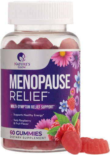 Menopause Supplement for Women - Complete Multi-Benefit Menopause Relief Gummy for Mild Hot Flashes & Night Sweats, Natural Balance & Energy Support, Menopausal Vitamins, Gluten Free - 60 Gummies Nature's Glow Au supplements