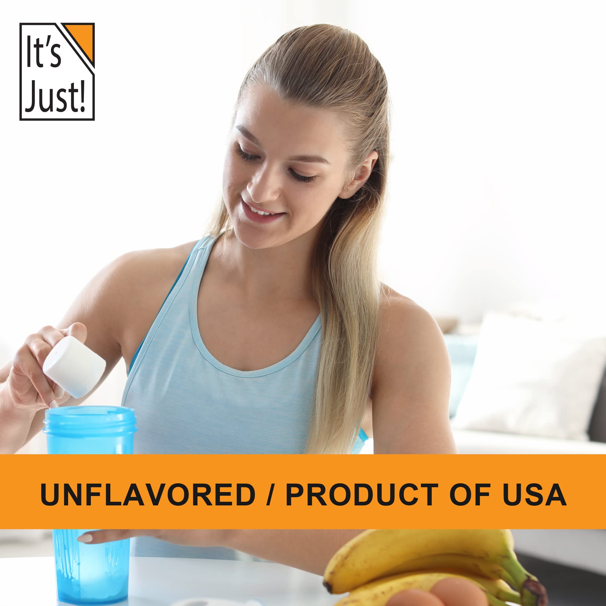 It's Just! - 100% Whey Protein Concentrate, Made in USA, Premium WPC-80, No Added It's Just! Au supplements