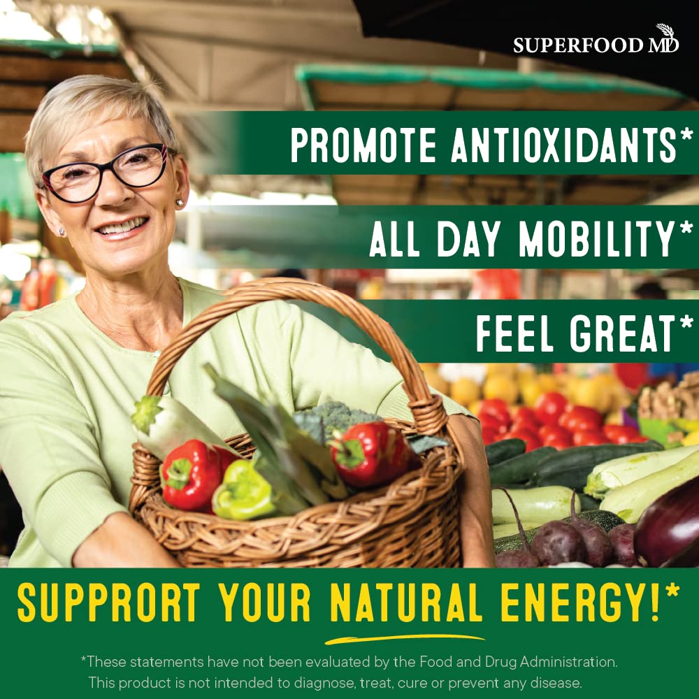 Superfood Fruit and Veggie Supplement - Fruit and Veggie Capsules 100% Whole Super Fruits and Super Vegetables Supplements & Vitamins, with Beta Carotene (720 Count (Pack of 4)) Superfood MD Au supplements