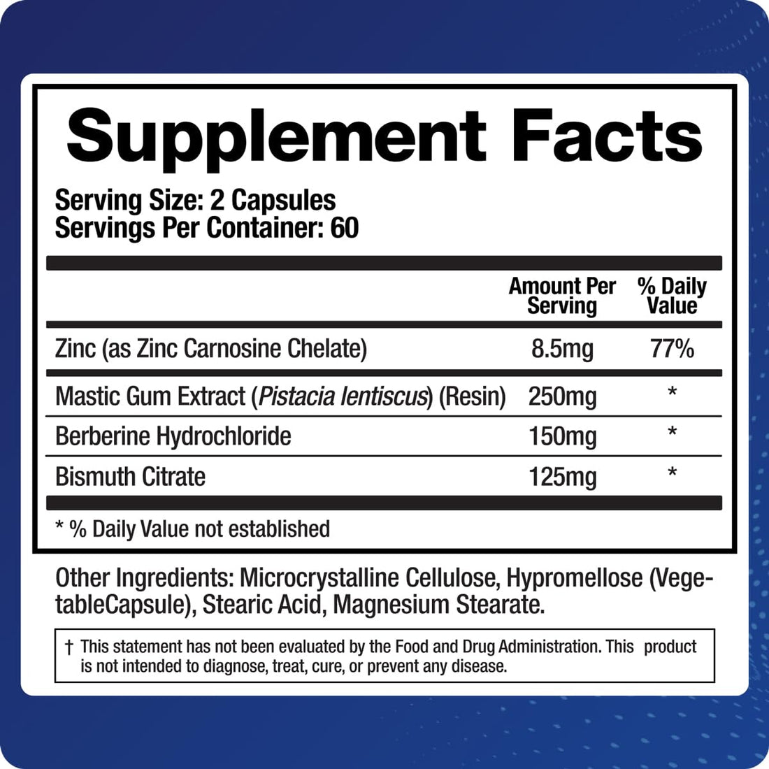 BioMatrix Pylor-X Gut Health Supplement – Mastic Gum, Berberine, Zinc Carnosine & Bismuth Salts for Gastric Support, Digestive Comfort, Stomach Lining Protection - (120 Capsules) 30-60 Day Supply BioMatrix Au supplements