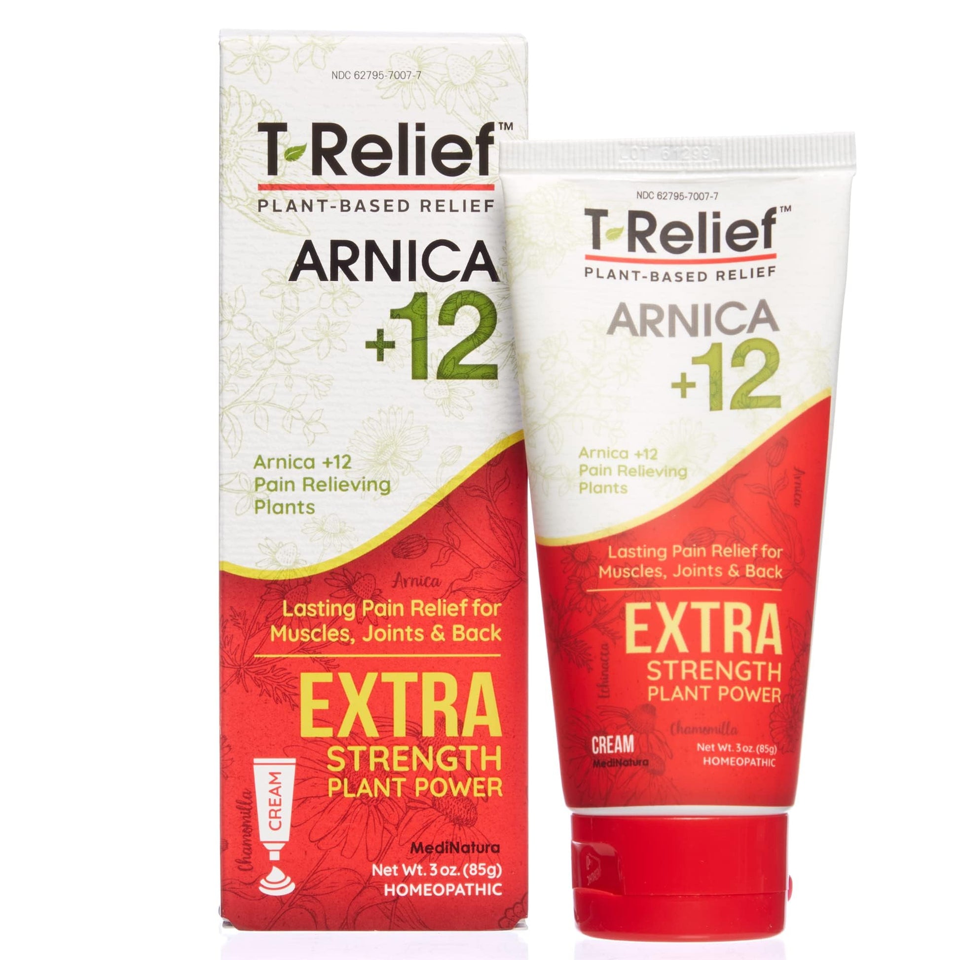 MediNatura T-Relief Extra Strength Pain Relief Arnica +12 Plant-Based Pain Relievers 100ct Tablets T-Relief Extra Strength Pain Relief 3oz Cream Bundle MediNatura Au supplements