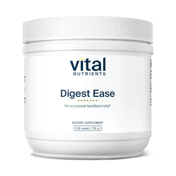 Vital Nutrients Digest Ease (Formerly Heartburn Tx) - Occasional Heartburn & Indigestion Relief - Supports Healthy GI Function & Helps Soothe GI Tract - Gluten, Dairy, Soy Free - Non-GMO - 50 Servings Vital Nutrients Au supplements