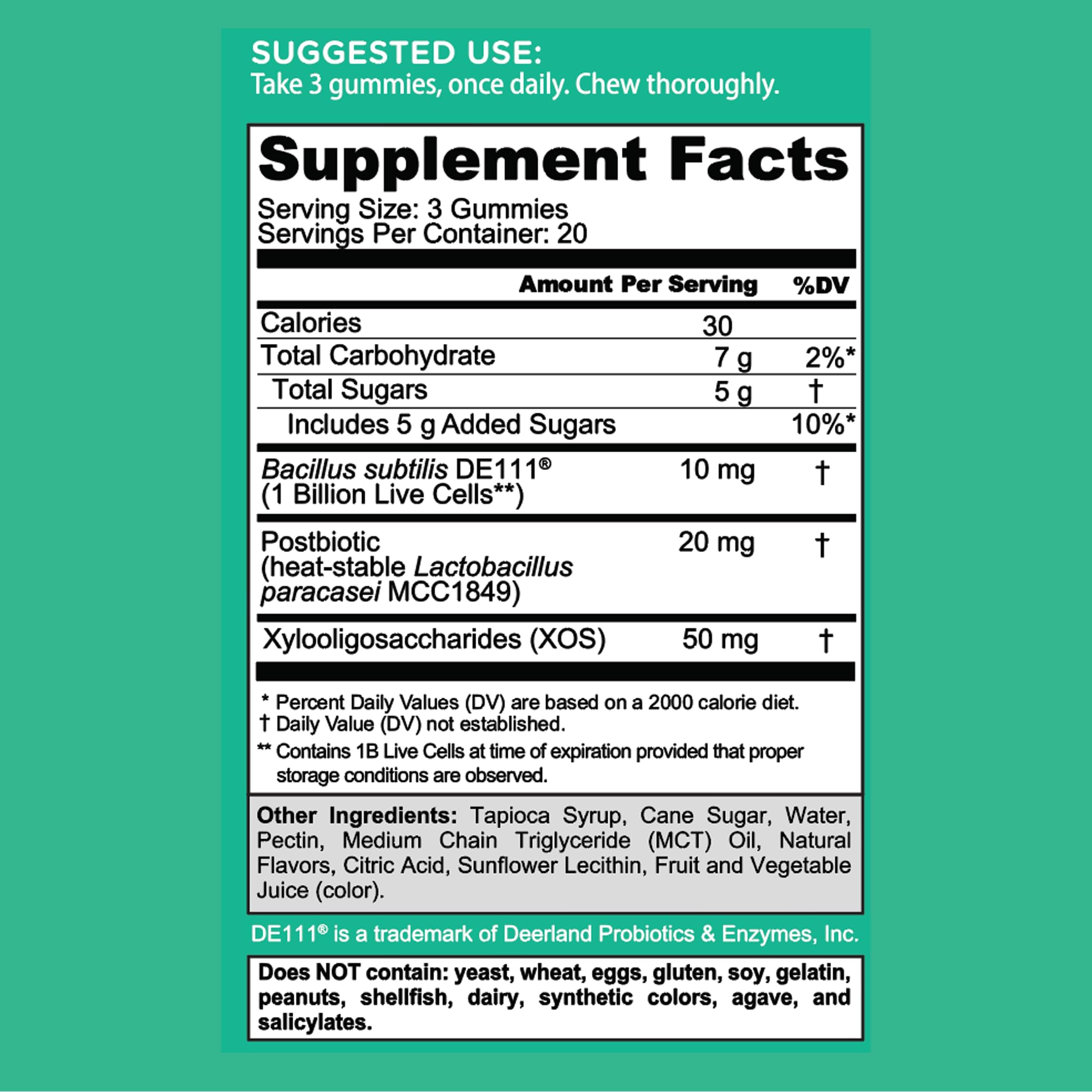 Goli Pre Pro Postbiotic Gummies - Worlds First 3-in-1 Formula with DE111 Probiotics, XOS Prebiotics, MCC1849 Postbiotics - Vegan, Non-GMO, Gluten-Free Goli Au supplements