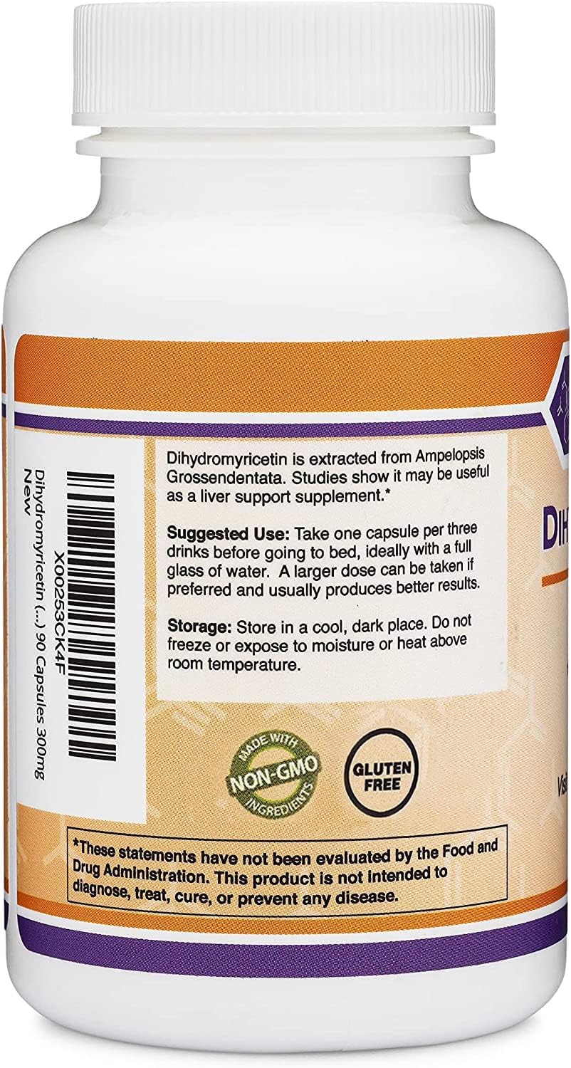 Dihydromyricetin (DHM) 50 Capsules, 300mg, Liver Support Supplement (Third Party Double Wood Supplements Au supplements