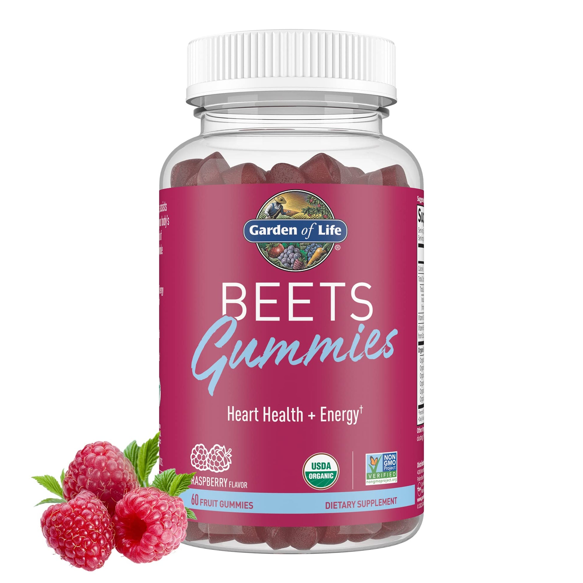 Garden of Life Organic Beet Root Gummies Made from Pectin with Antioxidants, Vitamin C, Vitamin D & B12 for Heart Health & Energy – BEETS Gummies – Vegan, Gluten Free, Non GMO, Raspberry, 30 Servings Garden of Life Au supplements