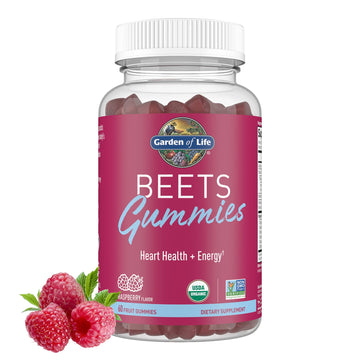 Garden of Life Organic Beet Root Gummies Made from Pectin with Antioxidants, Vitamin C, Vitamin D & B12 for Heart Health & Energy – BEETS Gummies – Vegan, Gluten Free, Non GMO, Raspberry, 30 Servings Garden of Life Au supplements