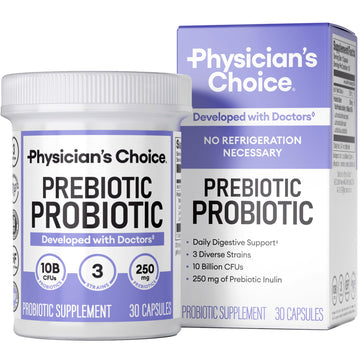 Physician's CHOICE Prebiotic-Probiotic - Multi-Strain Probiotics & Synergistic Prebiotics -Designed for Digestive Health, Supporting Gut Microbiome - Powerful PrePro for Gut Health - for Women & Men Physician's CHOICE Au supplements