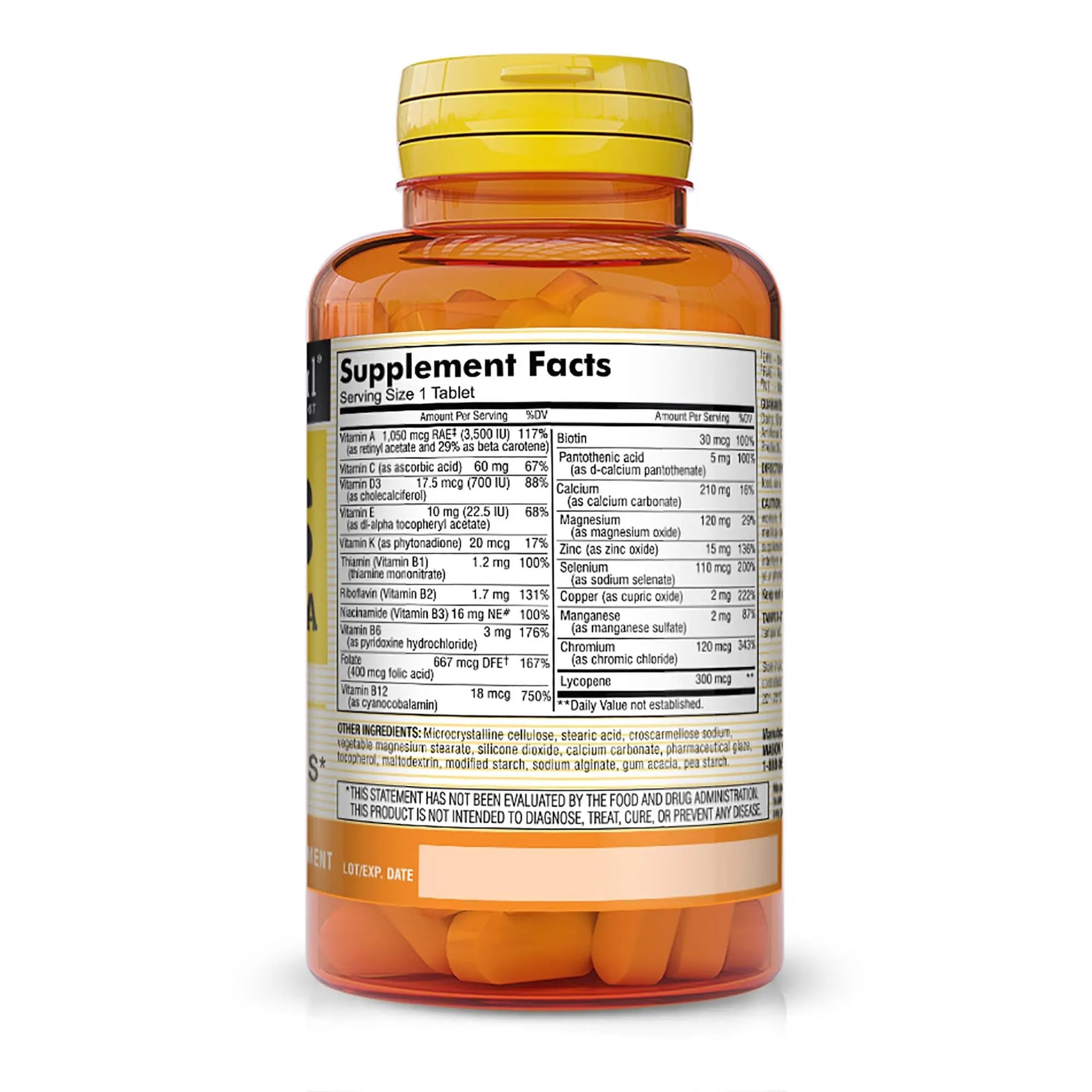 MASON NATURAL, Mens Daily Formula Equivalent to One a Day Mens Brand Tablets - 100 ea MASON NATURAL Au supplements