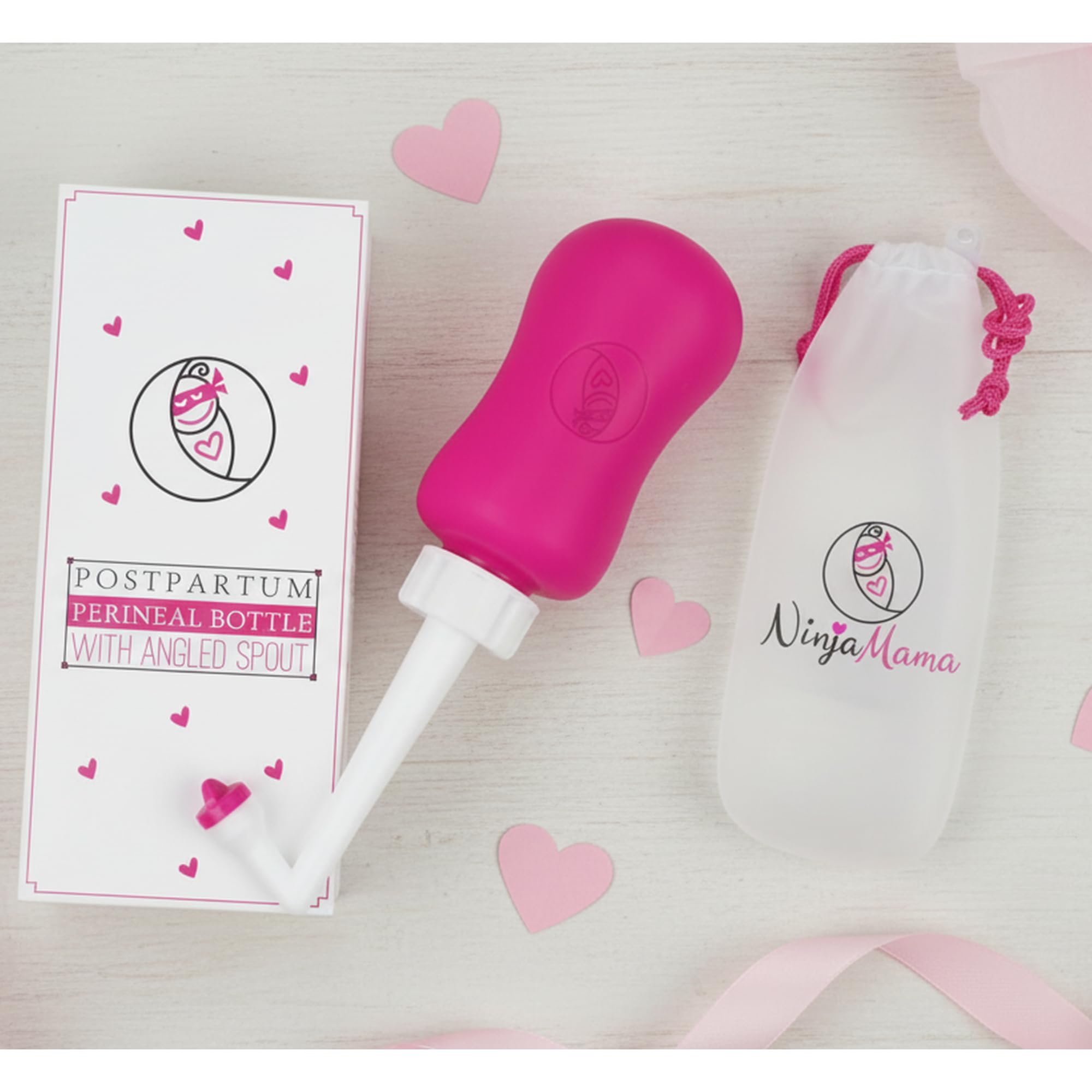 Ninja Mama Peri Bottle for Postpartum Care Post Partum Essentials for Pain Relief, Tears & Hemorrhoids After Birth Portable Perineal Bottle with Angled Spout Labor & Delivery Hospital Bag. (355ml) Ninja Mama Au supplements