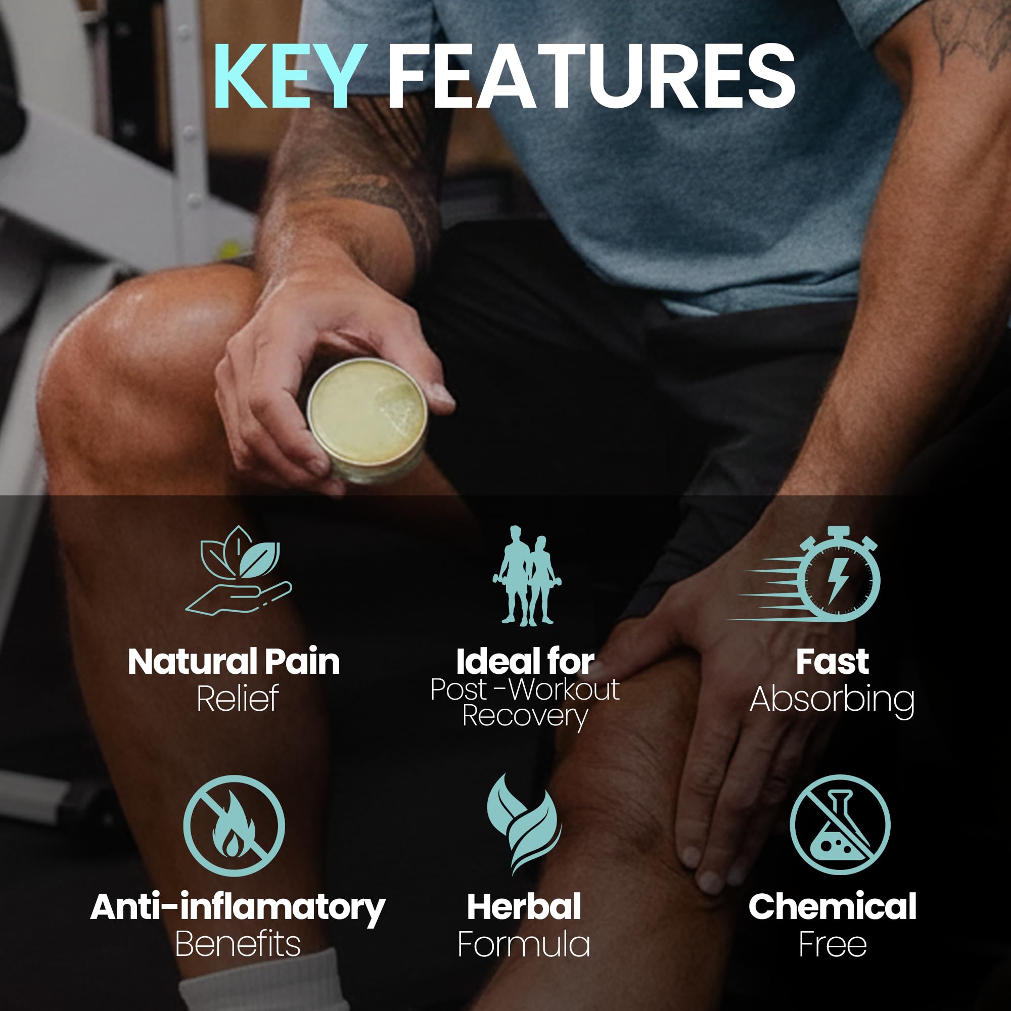 UNDRBUDR Post-Activity Recovery Muscle Rub Salve with Arnica, Comfrey & Essential Oils- Balm for Muscle Soreness, Joint Discomfort & Post-Workout Recovery, Natural Formula for Active Lifestyles (3 oz) UNDRBUDR Au supplements