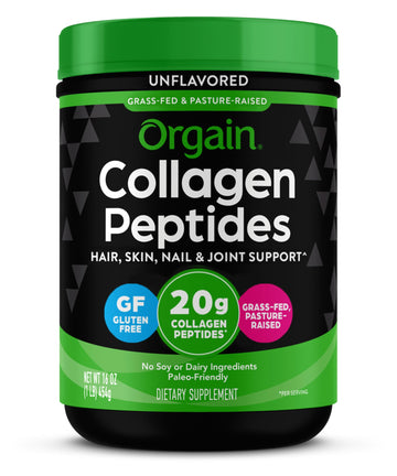 Orgain Hydrolyzed Collagen Peptides Powder, 20g Grass Fed Collagen - Hair, Skin, Nail Orgain Au supplements