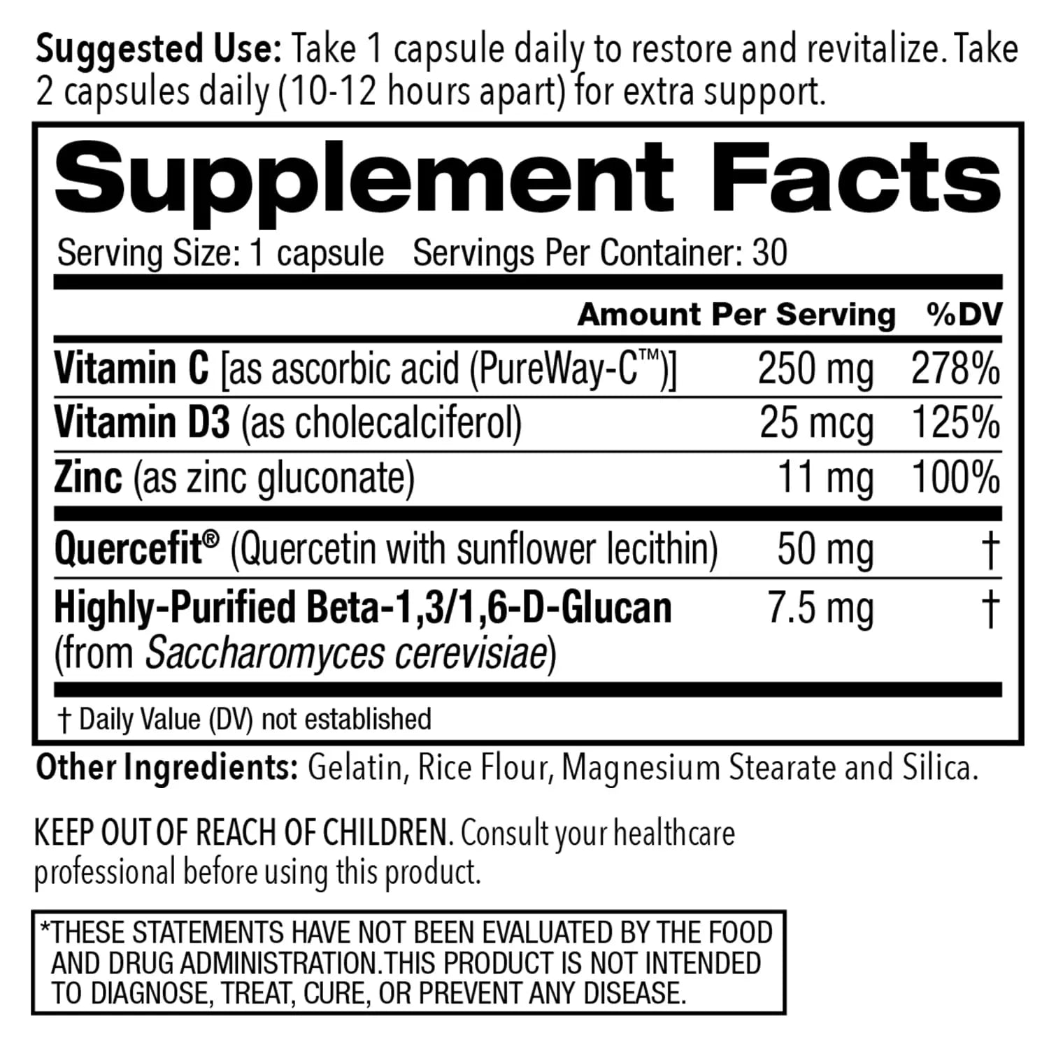 Juvenon AgeRenew Beta Glucan Anti Aging Immunity Support Supplement, Beta Glucan with Zinc Quercetin for Immune Defense Boost Juvenon Au supplements