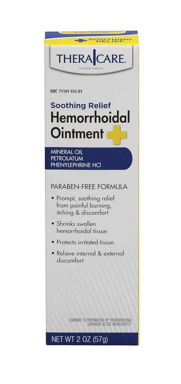 Thera|Care Hemorrhoidal Ointment | Soothes Itching and Burning | 1.0 oz | Hemorrhoid Symptom Relief | Fast Acting | Paraben-Free | Applicator Included Thera Care Au supplements